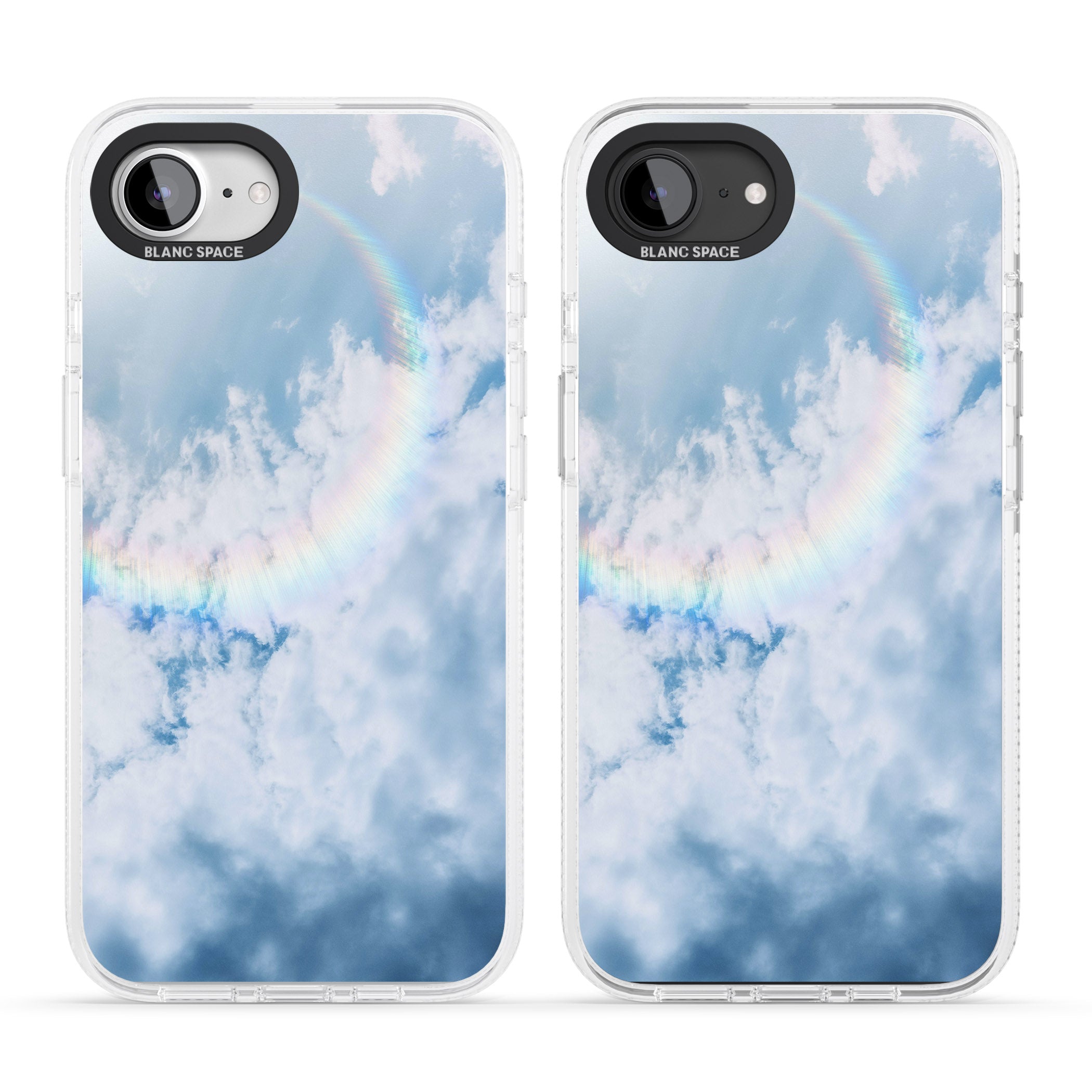 Rainbow Light Flare Photograph iPhone 16e Clear Case Impact Air - Blanc Space
