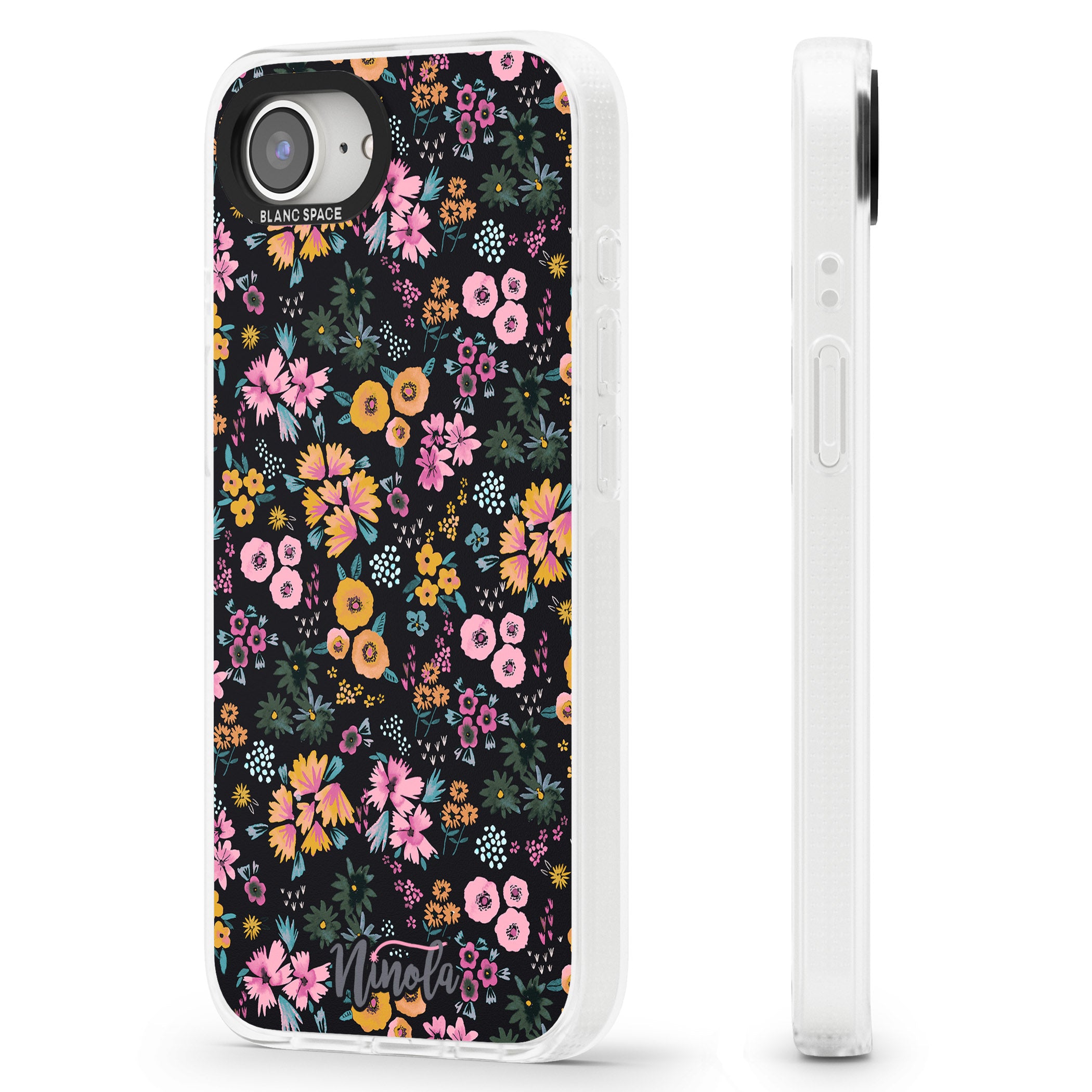 Little Flowers iPhone 16e Clear Case Impact Air - Blanc Space