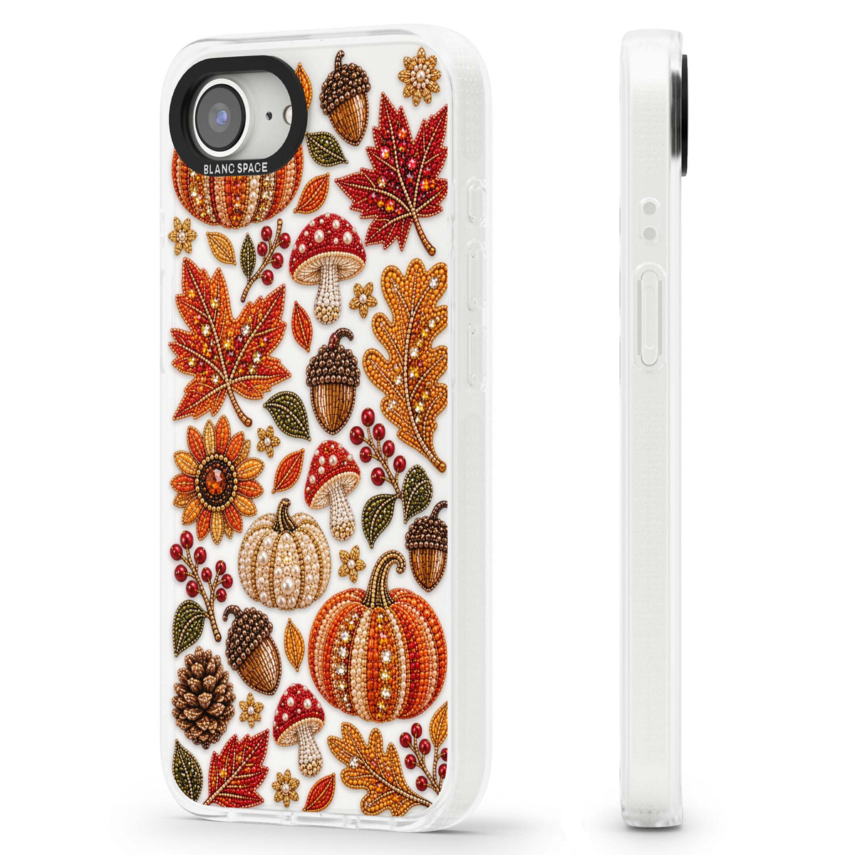 Beaded Autumn iPhone case | Clear Case Impact Air case for iPhone 16e, iPhone 17e