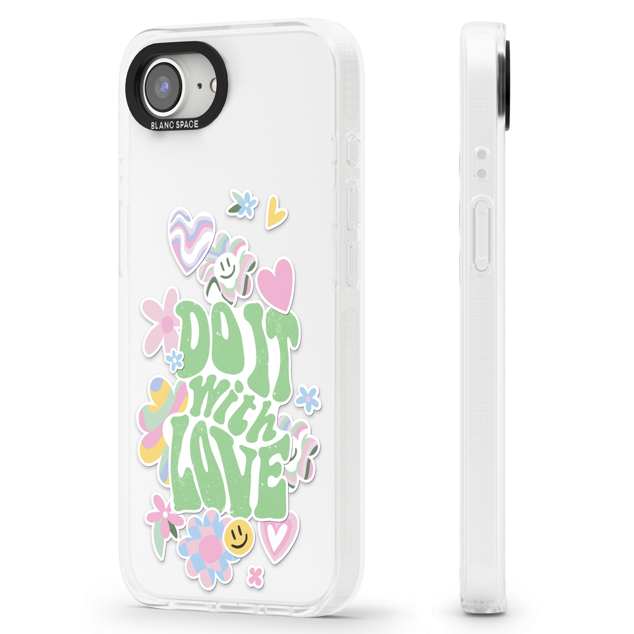 Do It With Love iPhone 16e Clear Case Impact Air - Blanc Space