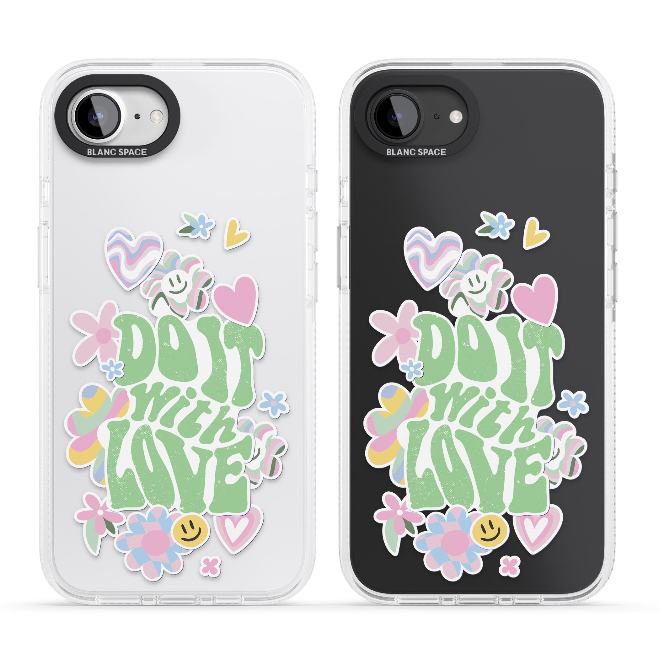 Do It With Love iPhone 16e Clear Case Impact Air - Blanc Space