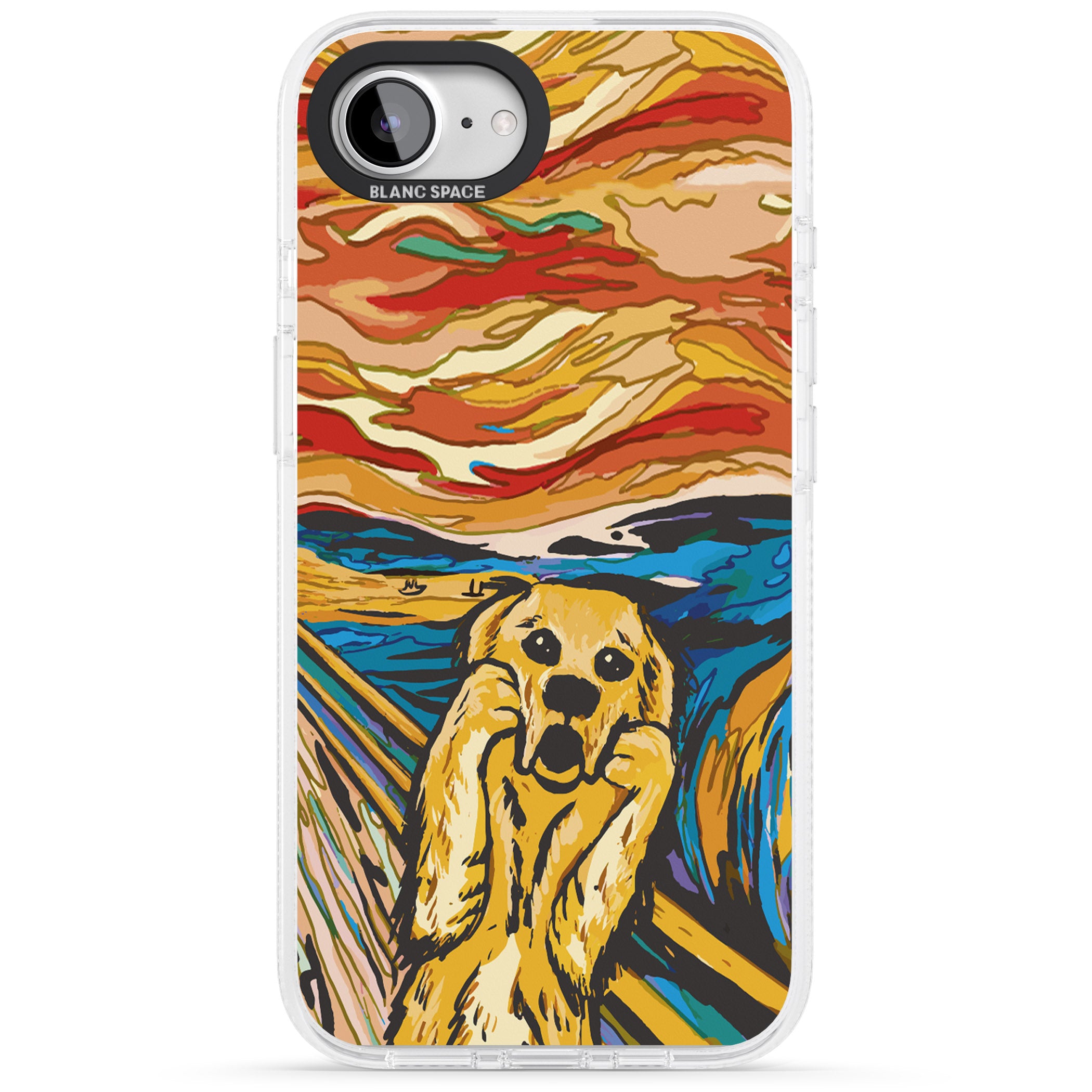 The Bark iPhone 16e Clear Case Impact Air - Blanc Space