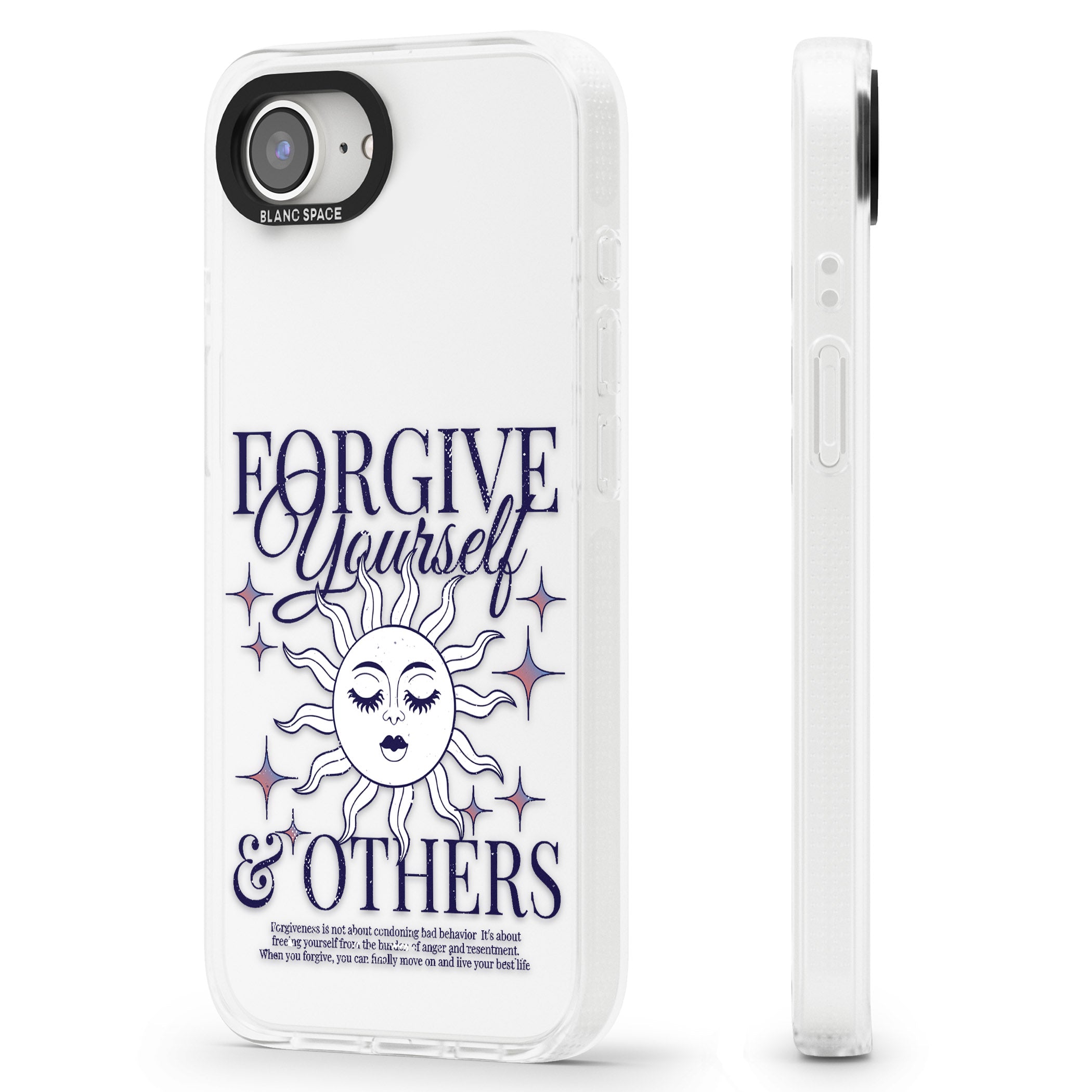 Forgiveness iPhone 16e Clear Case Impact Air - Blanc Space
