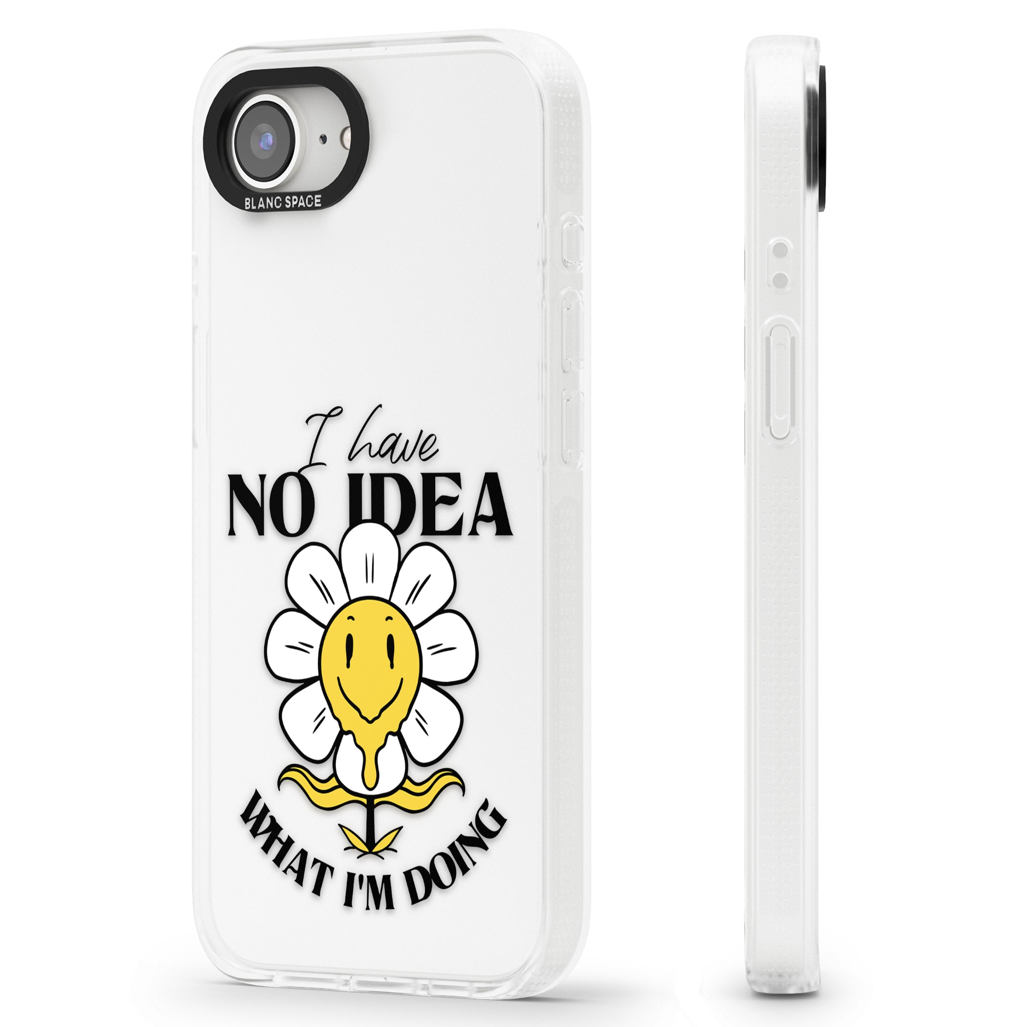 No Idea iPhone 16e Clear Case Impact Air - Blanc Space