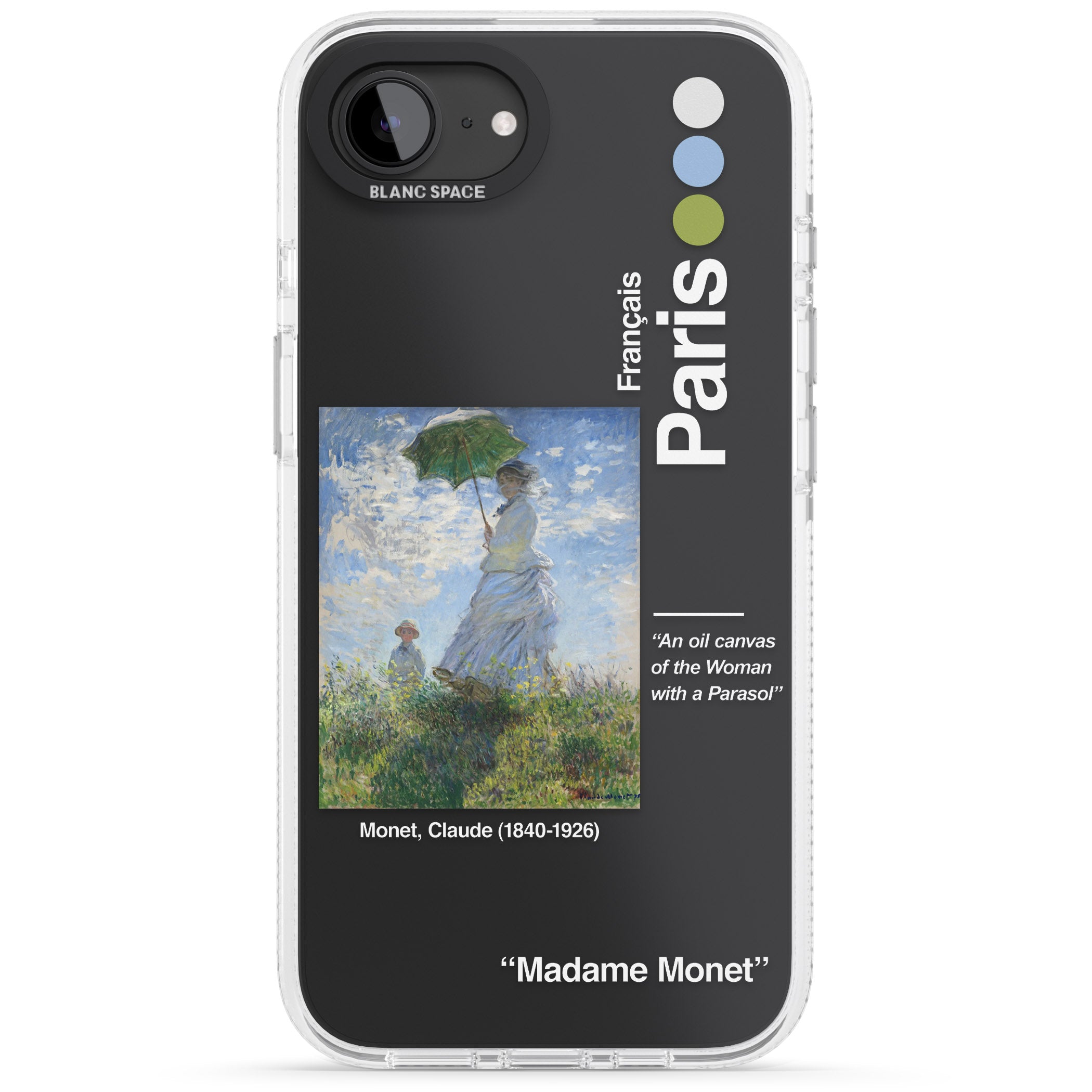 Madame Monet and Her Son iPhone 16e Clear Case Impact Air - Blanc Space