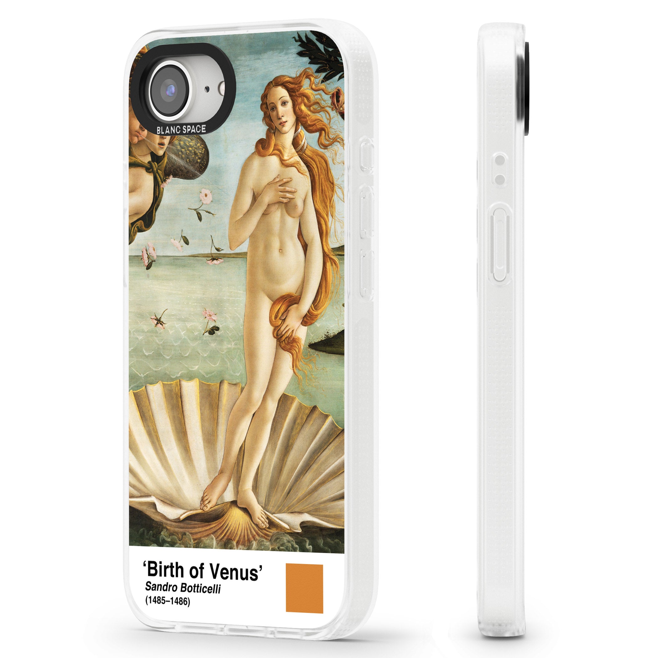 The Birth of Venus iPhone 16e Clear Case Impact Air - Blanc Space