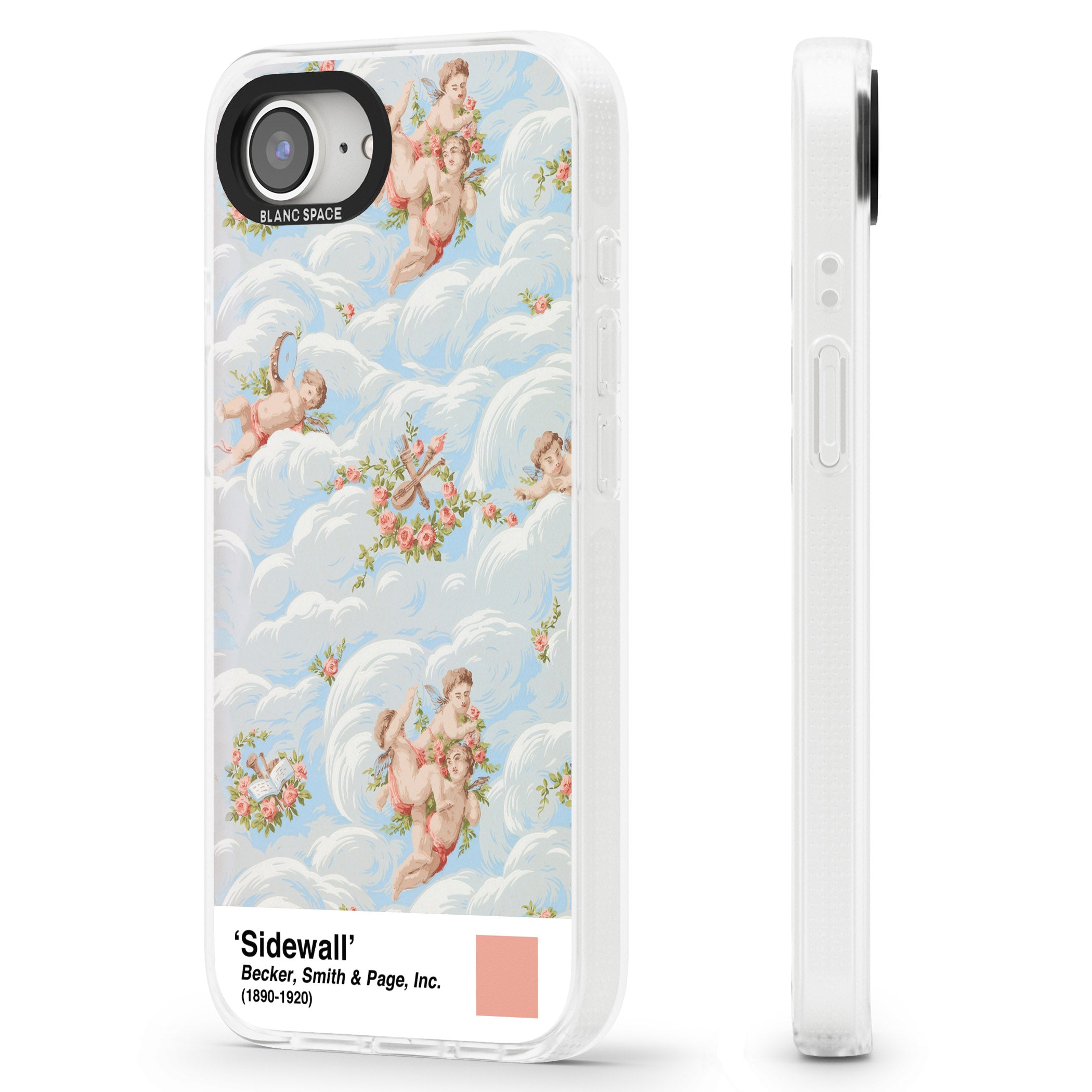 Sidewall iPhone 16e Clear Case Impact Air - Blanc Space
