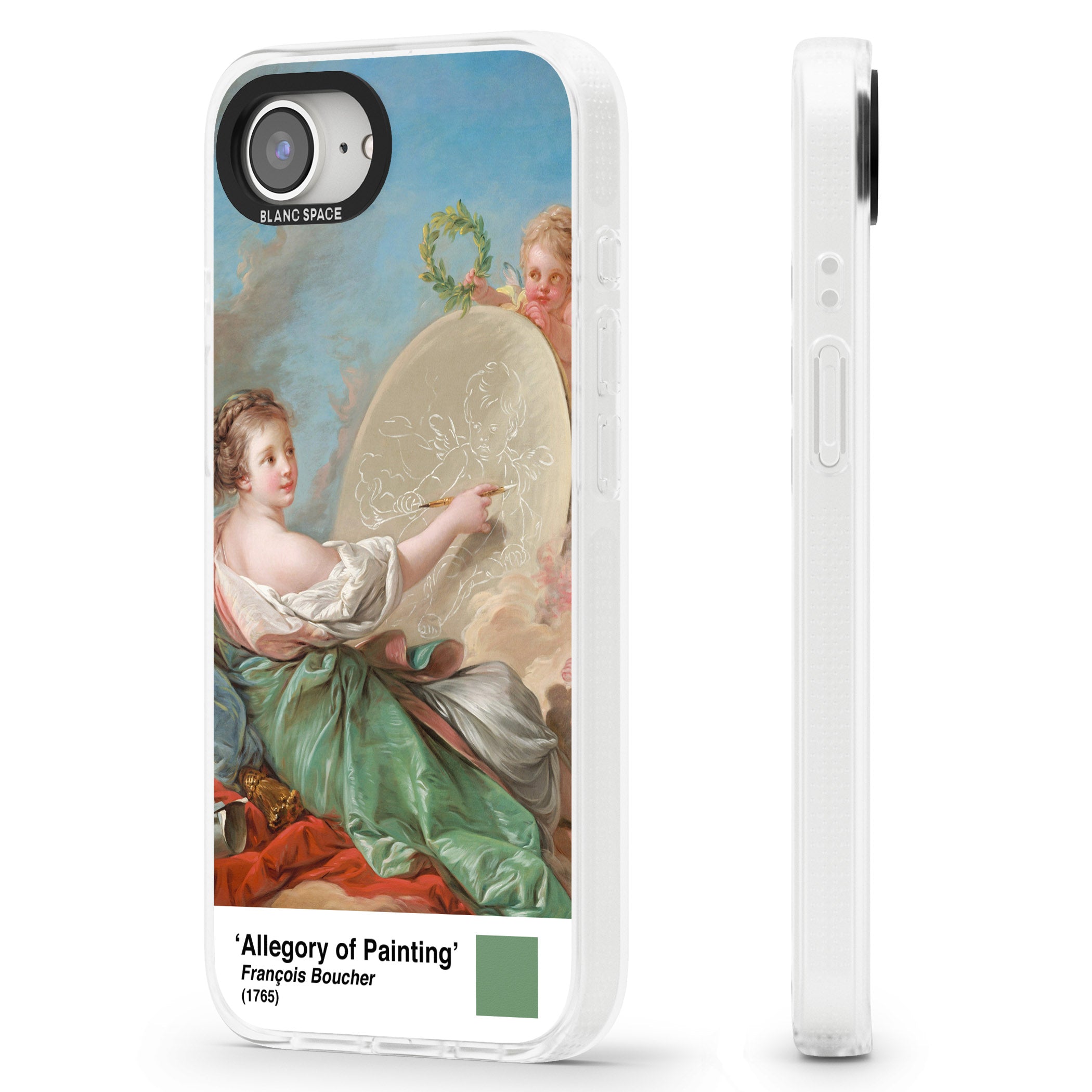 Allegory of Painting iPhone 16e Clear Case Impact Air - Blanc Space