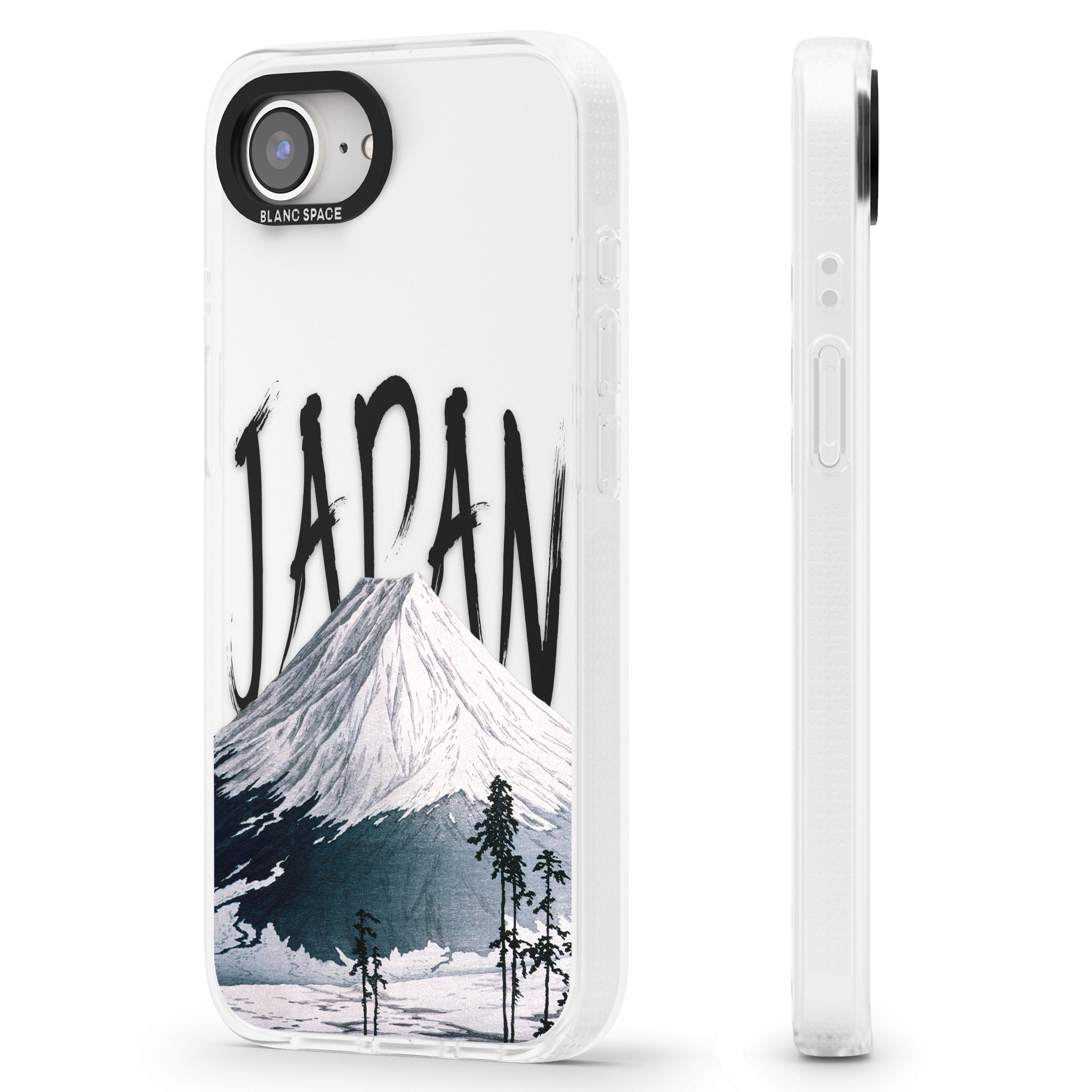 Mount Fuji Cutout iPhone 16e Clear Case Impact Air - Blanc Space