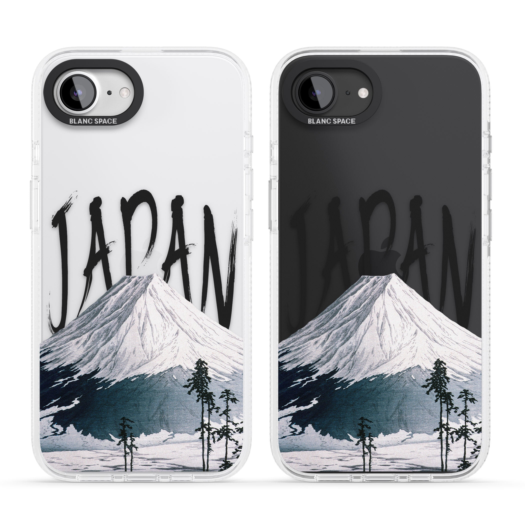 Mount Fuji Cutout iPhone 16e Clear Case Impact Air - Blanc Space