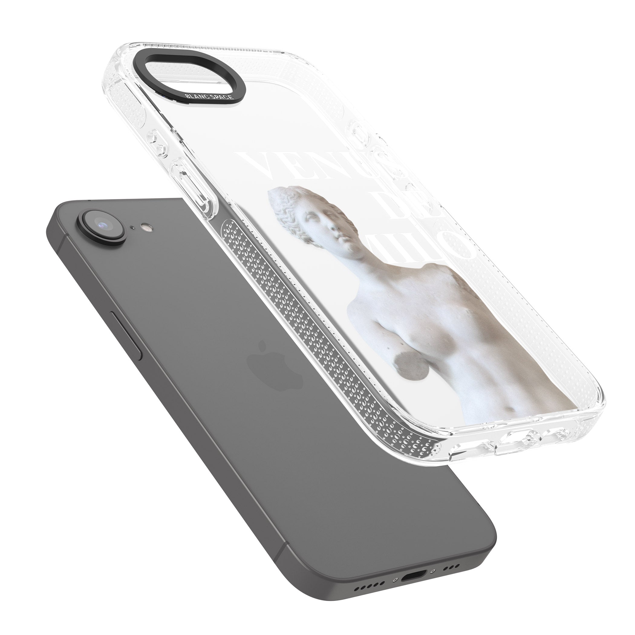 Venus De Milo Cutout iPhone 16e Clear Case Impact Air - Blanc Space