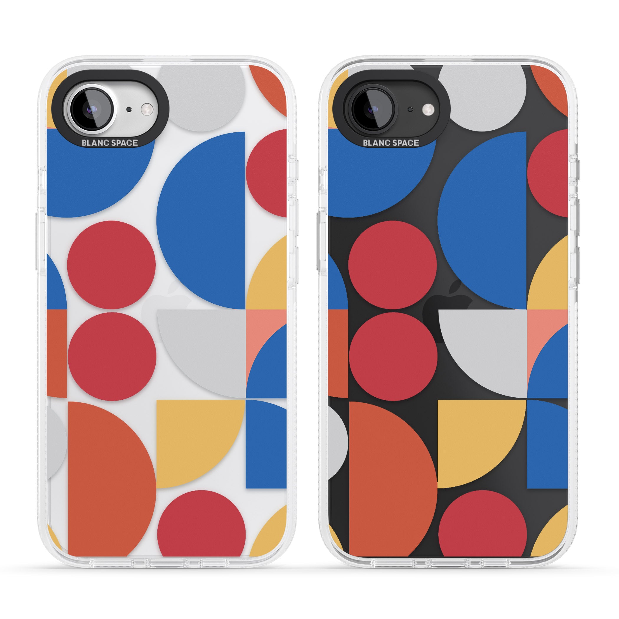 Abstract Colourful Mix iPhone 16e Clear Case Impact Air - Blanc Space