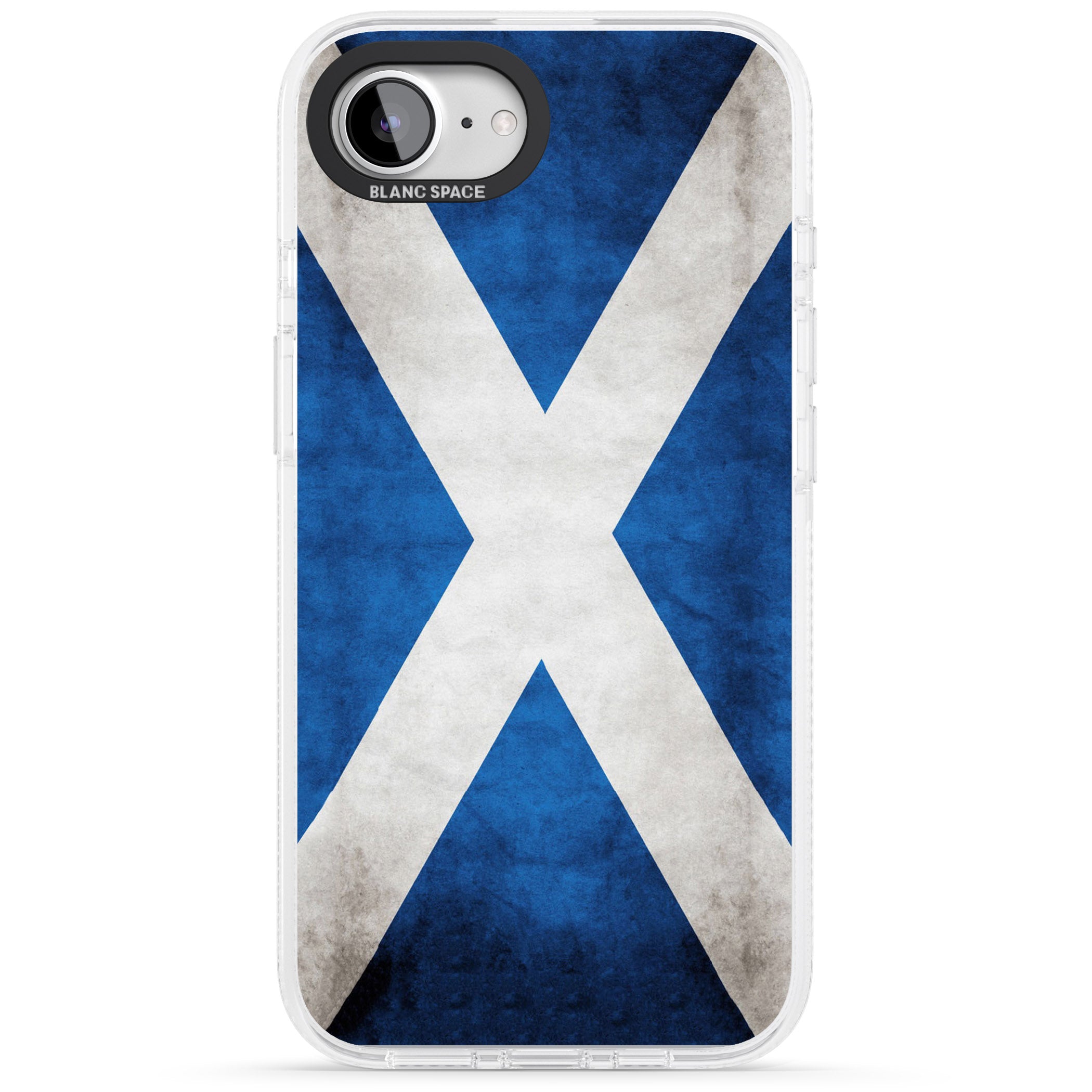 Scotland Saltire Flag iPhone 16e Clear Case Impact Air - Blanc Space