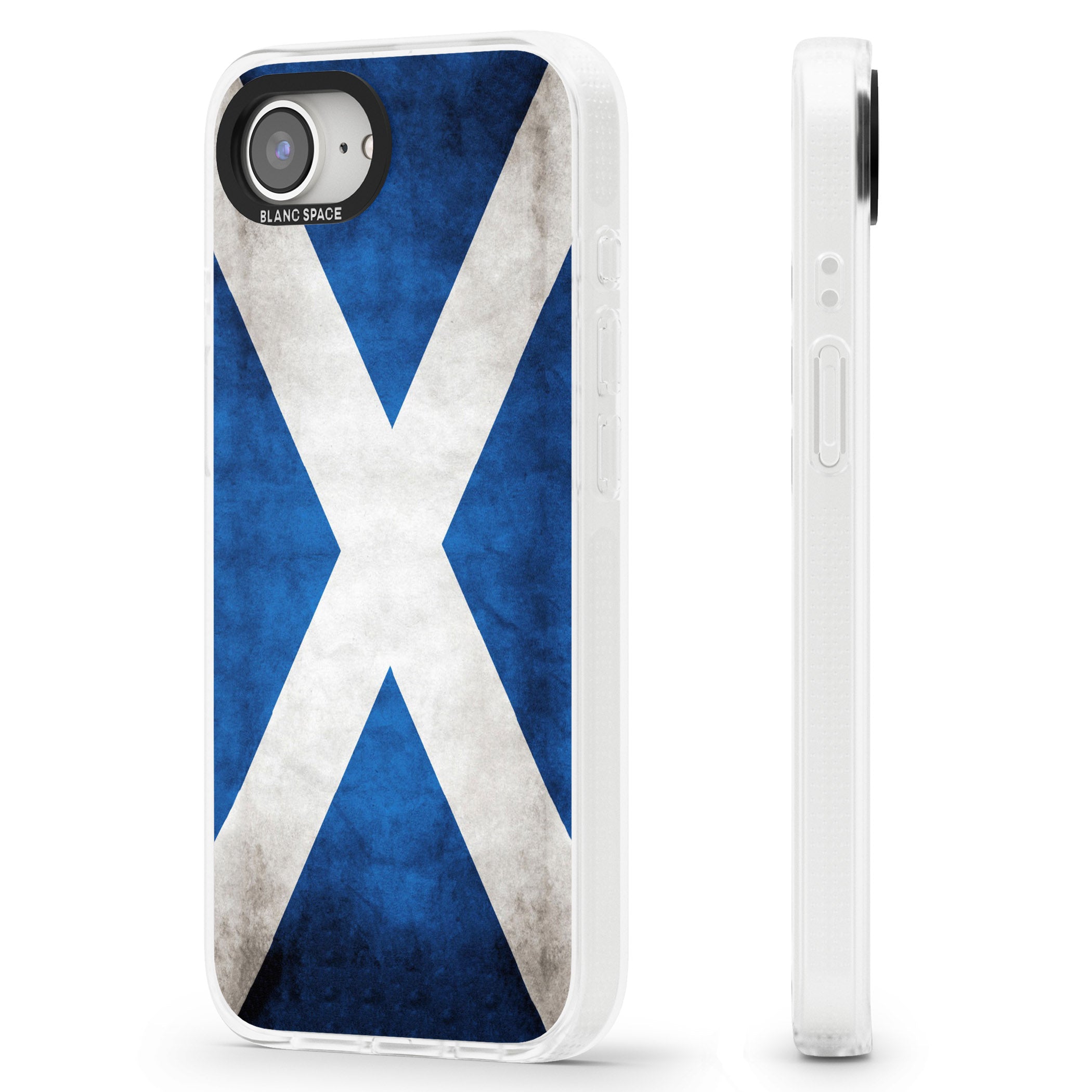 Scotland Saltire Flag iPhone 16e Clear Case Impact Air - Blanc Space