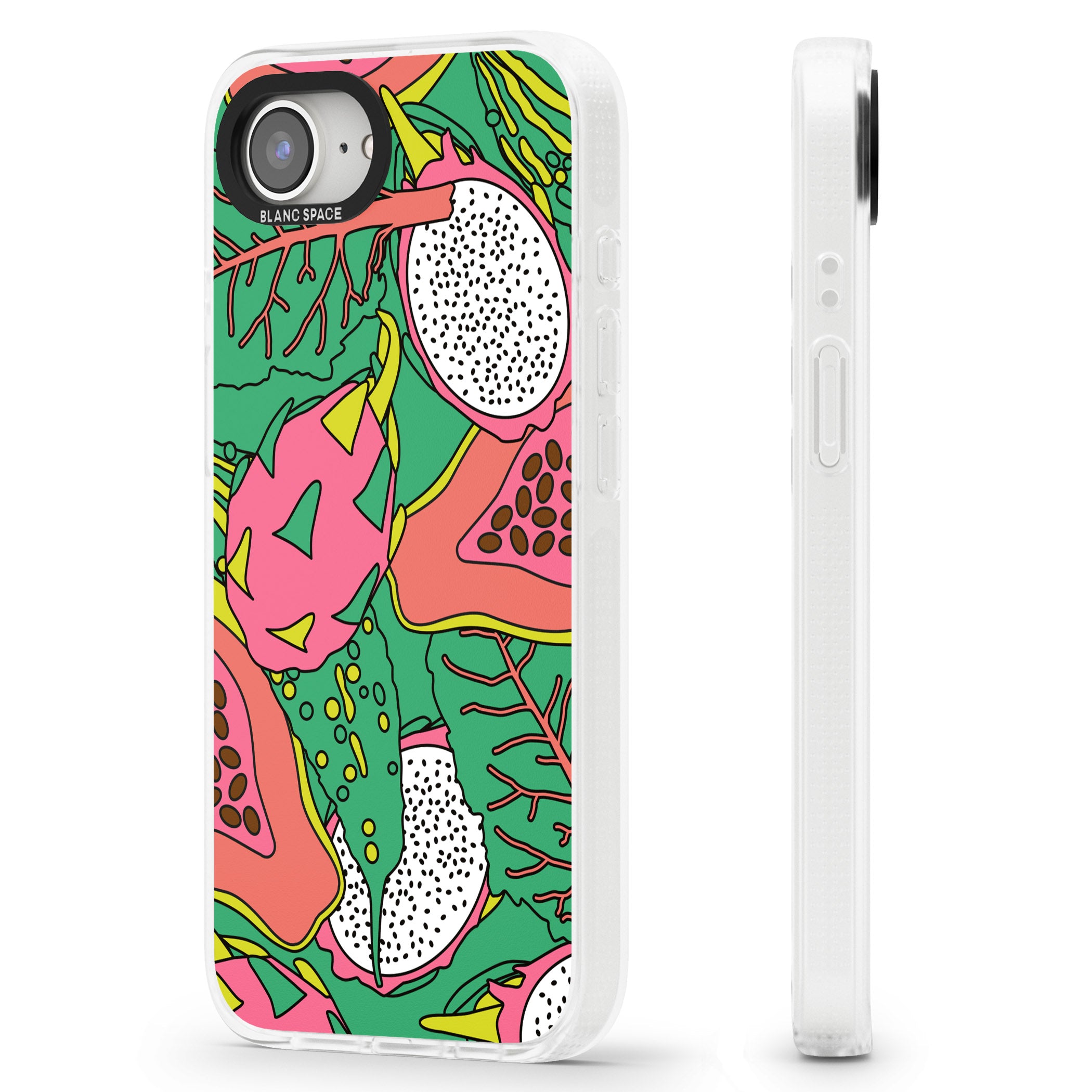 Psychedelic Salad iPhone 16e Clear Case Impact Air - Blanc Space