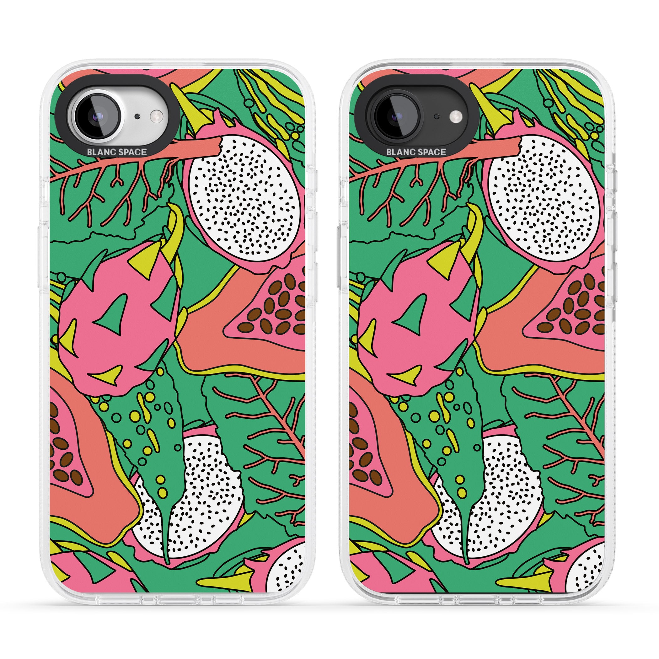 Psychedelic Salad iPhone 16e Clear Case Impact Air - Blanc Space