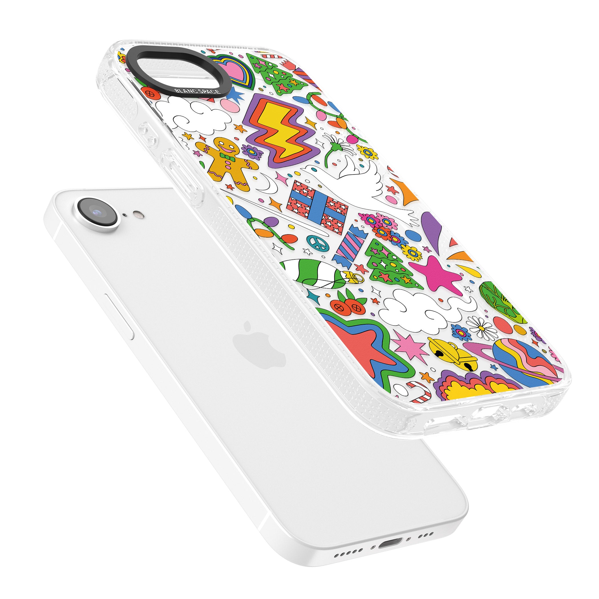 Whimsical Wonderland iPhone 16e Clear Case Impact Air - Blanc Space