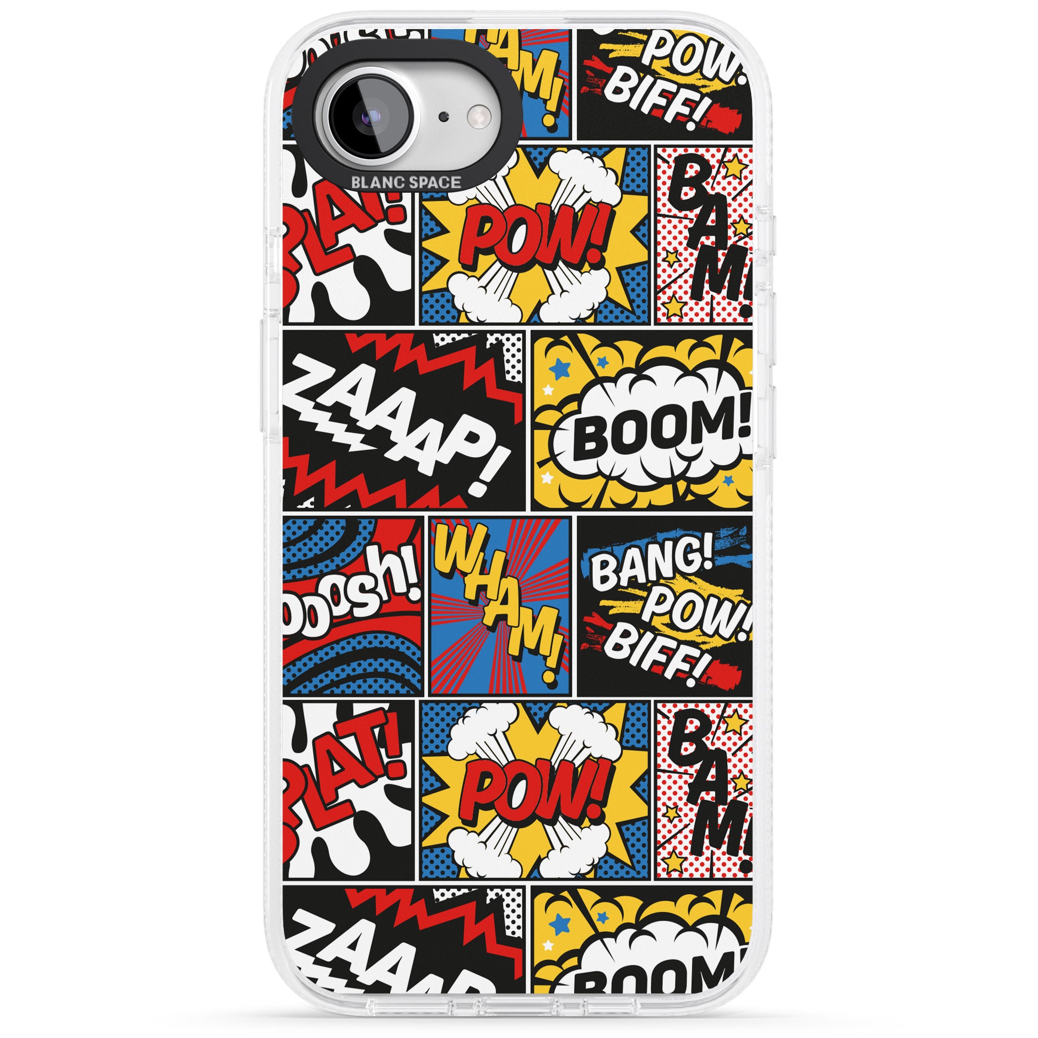 Onomatopoeia iPhone 16e Clear Case Impact Air - Blanc Space