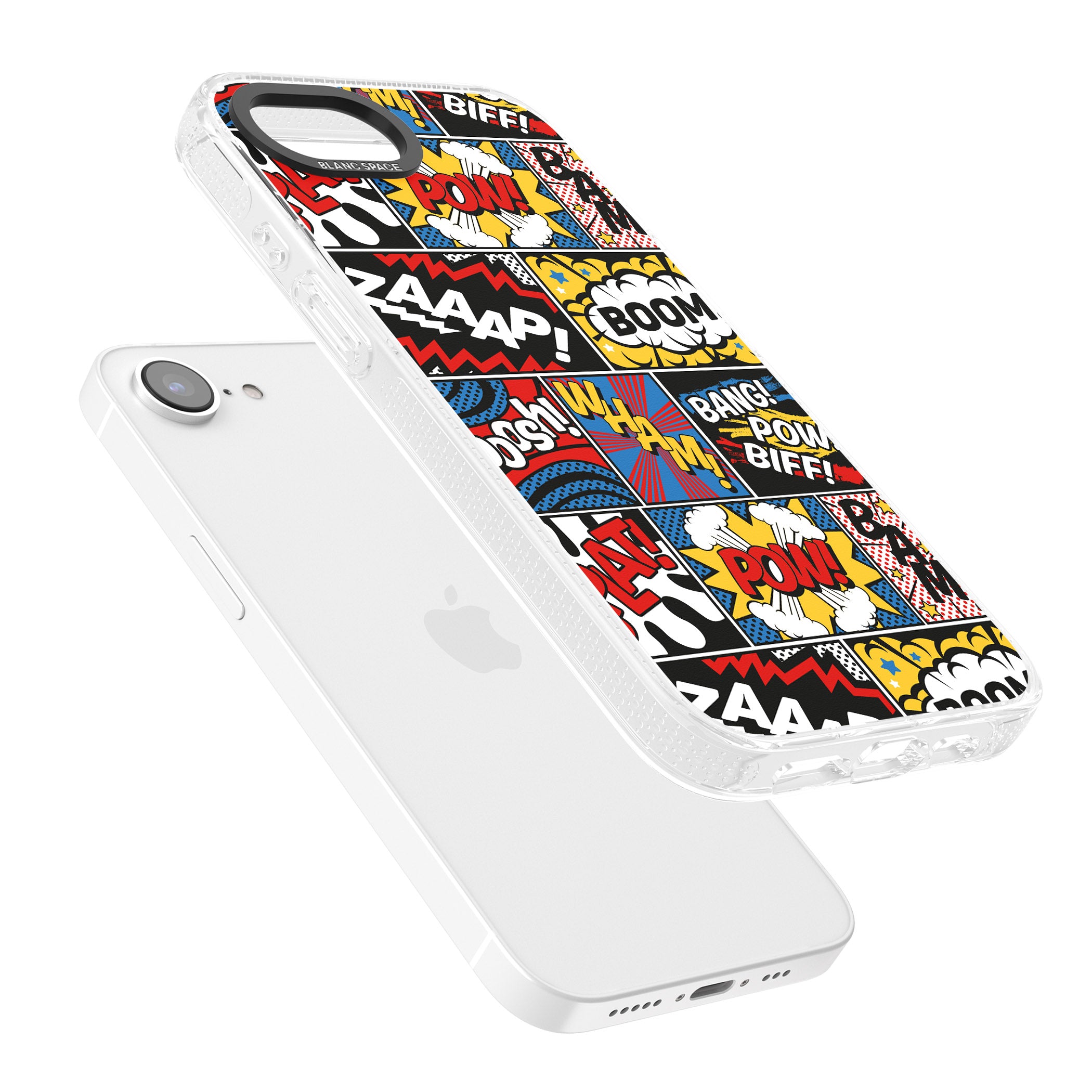 Onomatopoeia iPhone 16e Clear Case Impact Air - Blanc Space