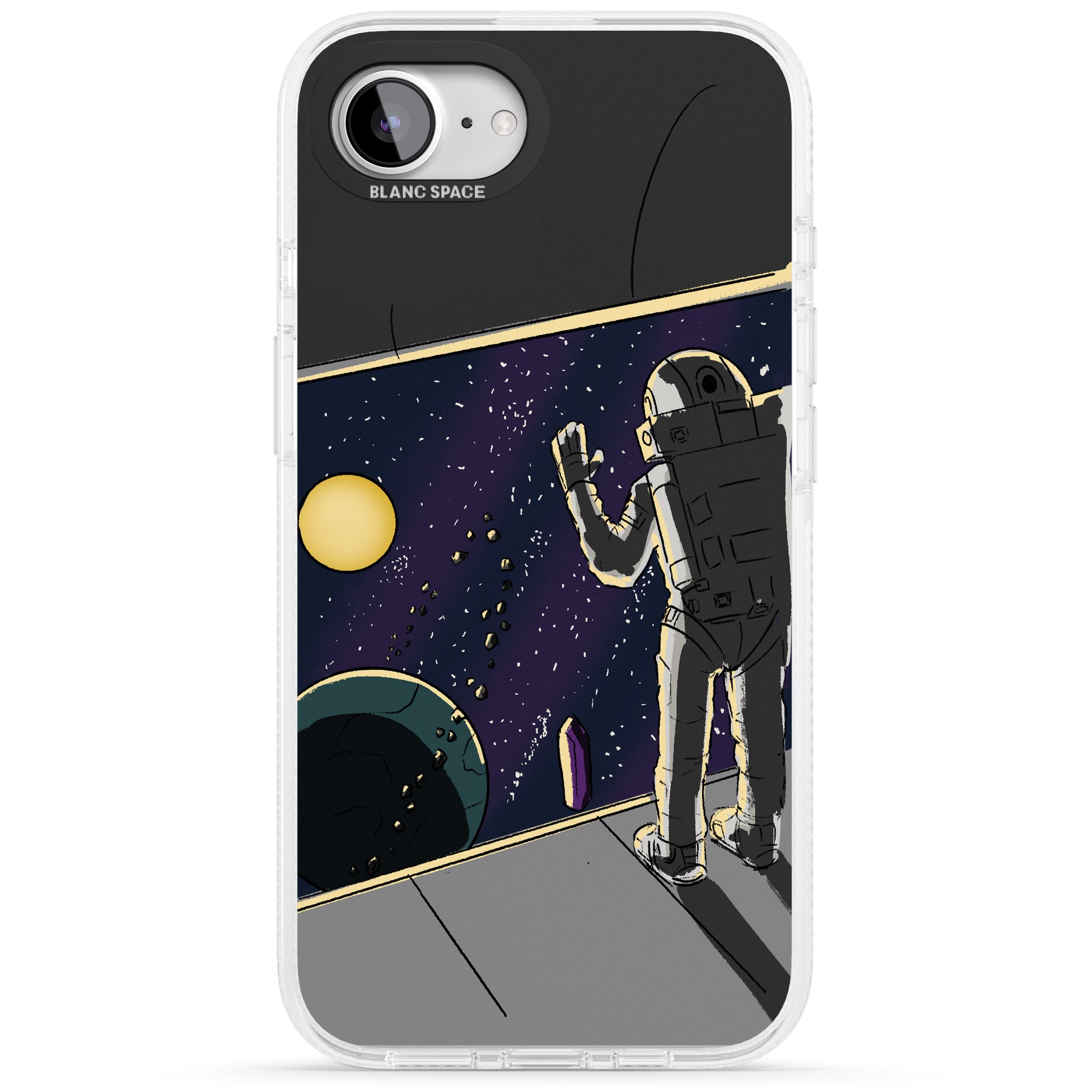 Home iPhone 16e Clear Case Impact Air - Blanc Space