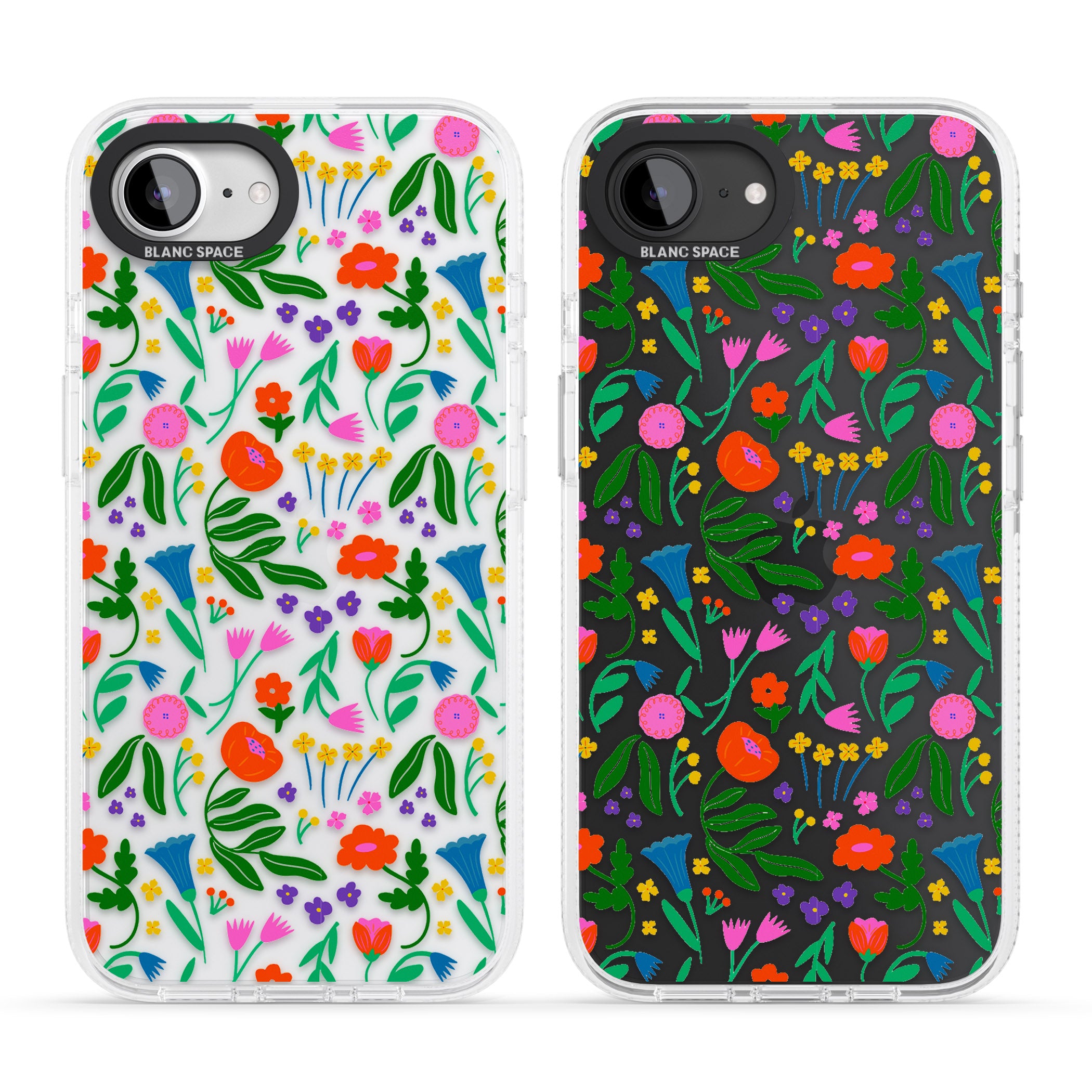 Summer Floral Fiesta iPhone 16e Clear Case Impact Air - Blanc Space