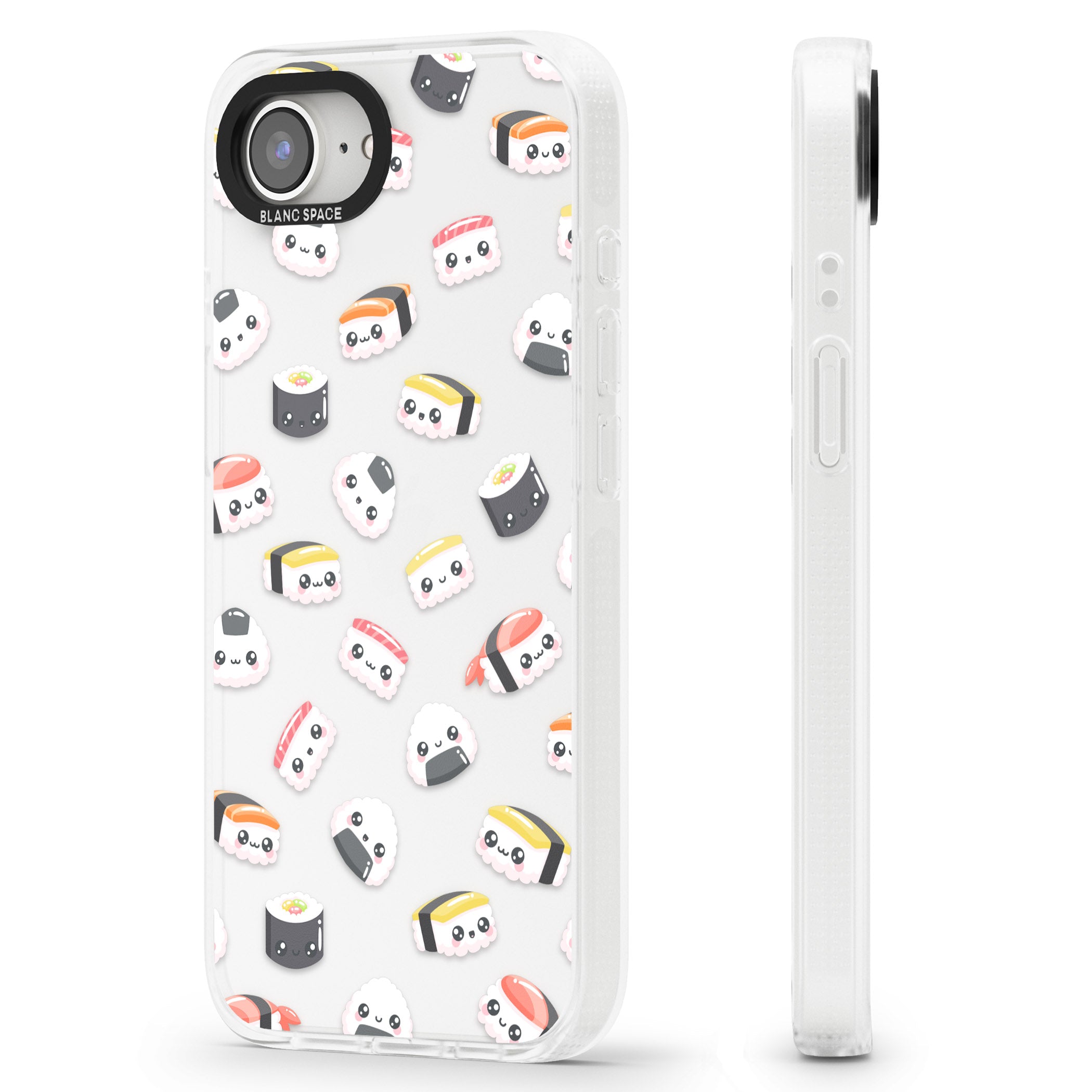 Kawaii Sushi & Rice iPhone 16e Clear Case Impact Air - Blanc Space