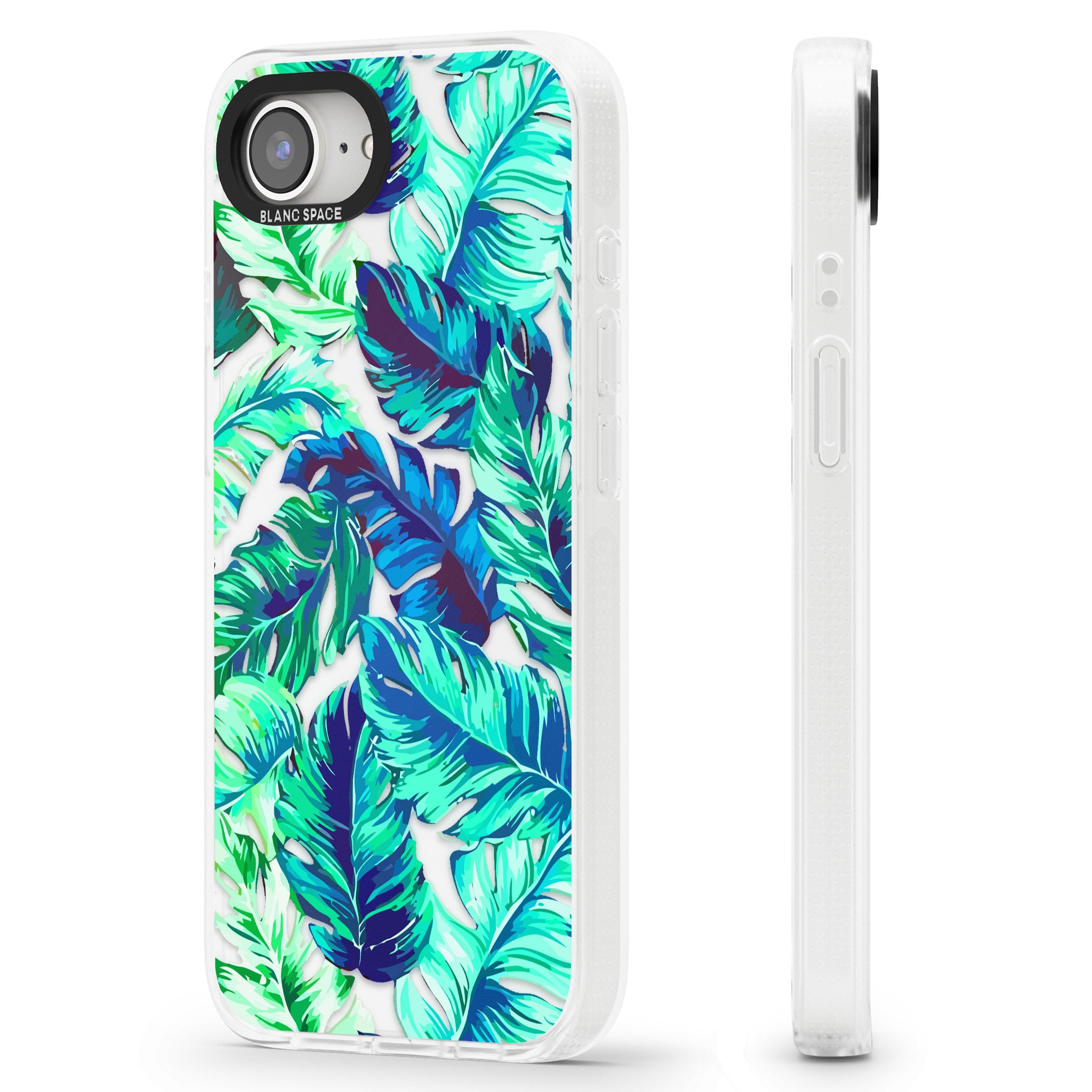 Tropical Palms iPhone 16e Clear Case Impact Air - Blanc Space