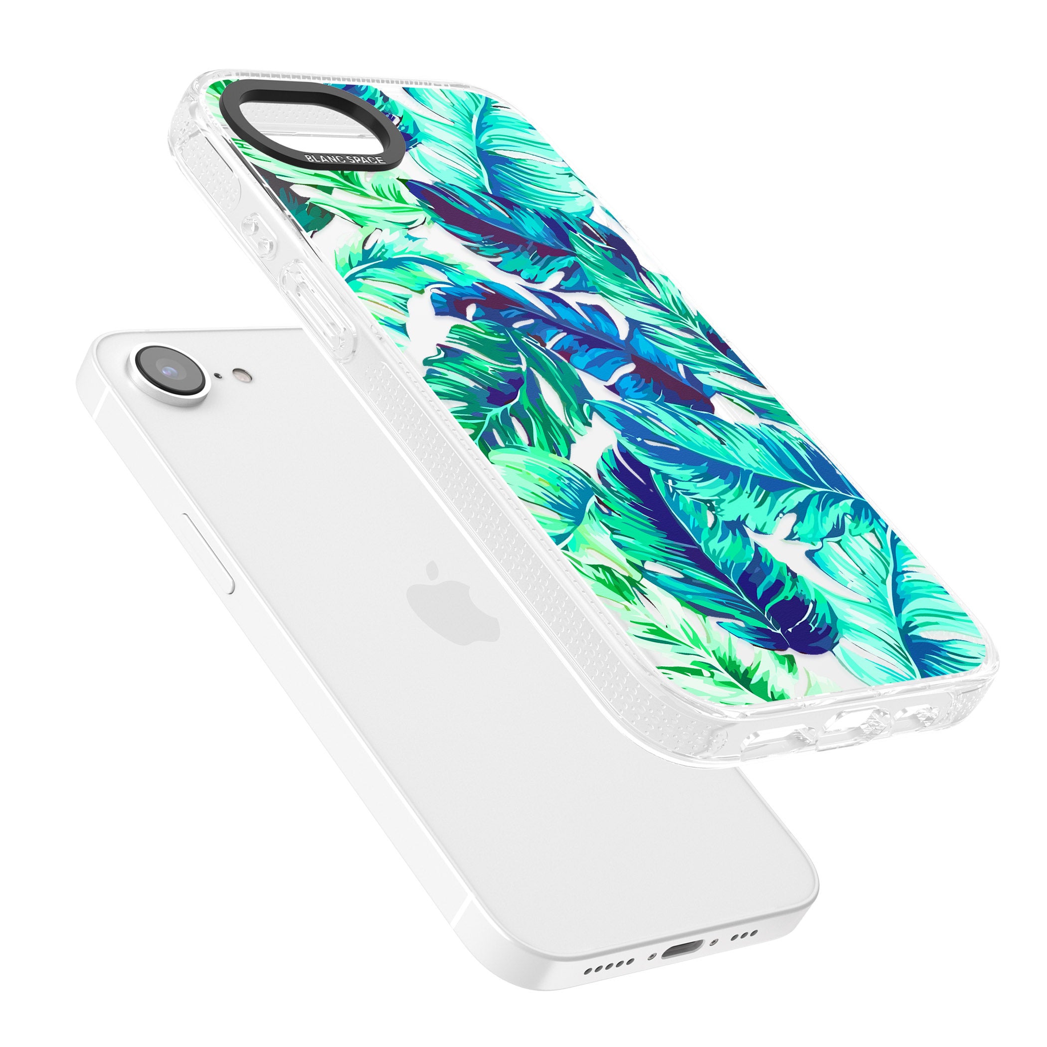 Tropical Palms iPhone 16e Clear Case Impact Air - Blanc Space