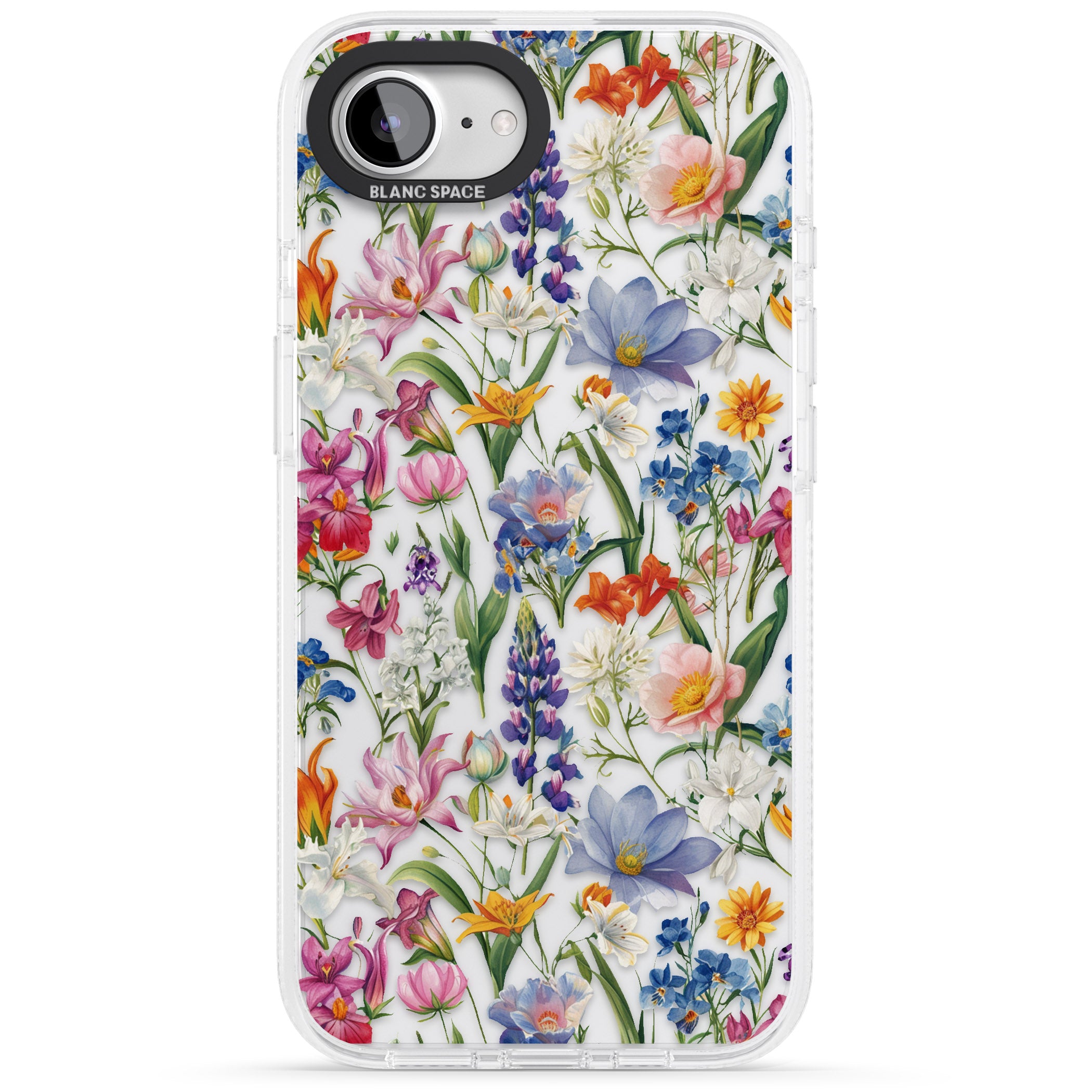 Vintage Wildflowers iPhone 16e Clear Case Impact Air - Blanc Space