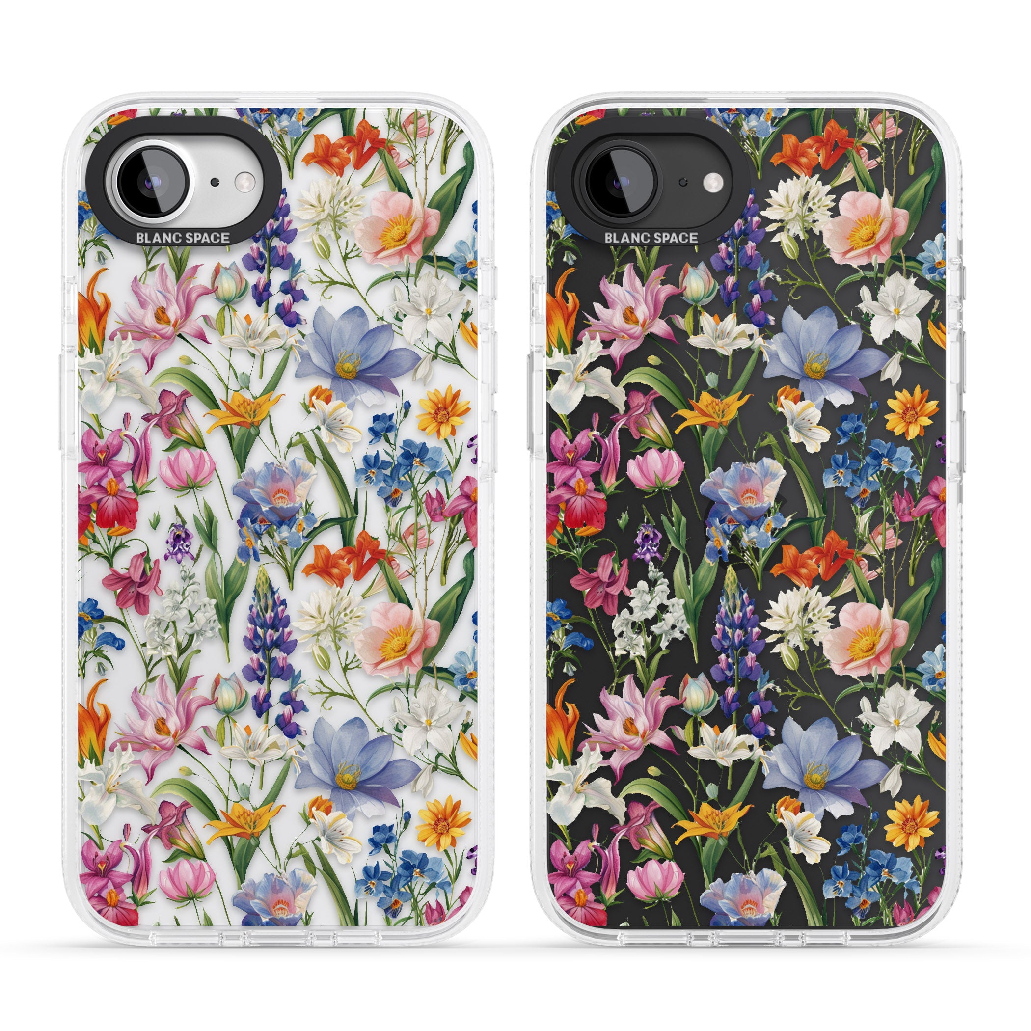 Vintage Wildflowers iPhone 16e Clear Case Impact Air - Blanc Space