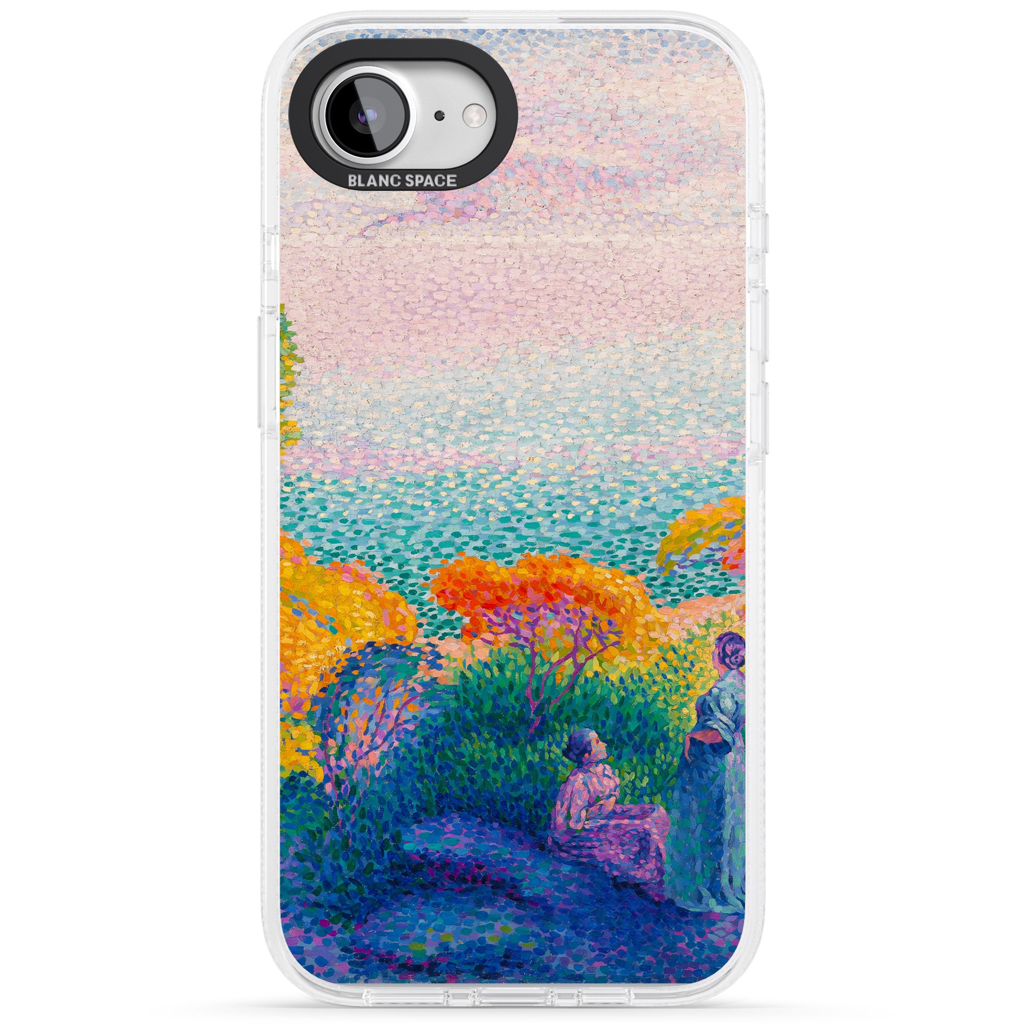 Meadow Lake iPhone 16e Clear Case Impact Air - Blanc Space