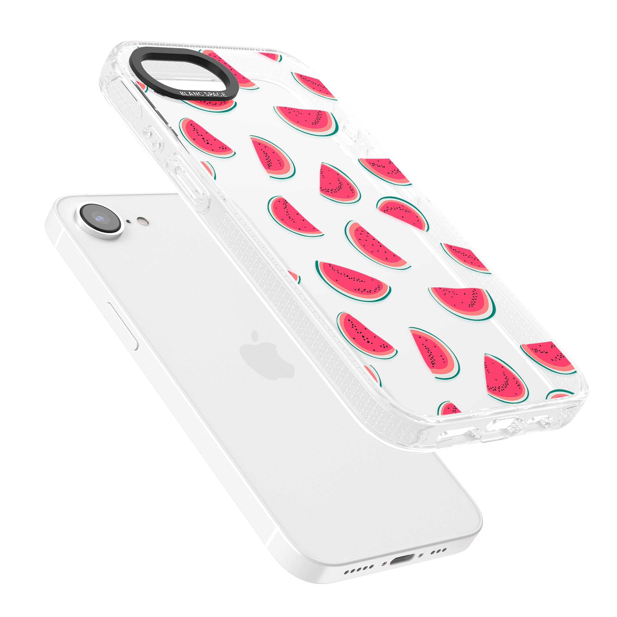 Watermelon Slices - Clear iPhone 16e Clear Case Impact Air - Blanc Space