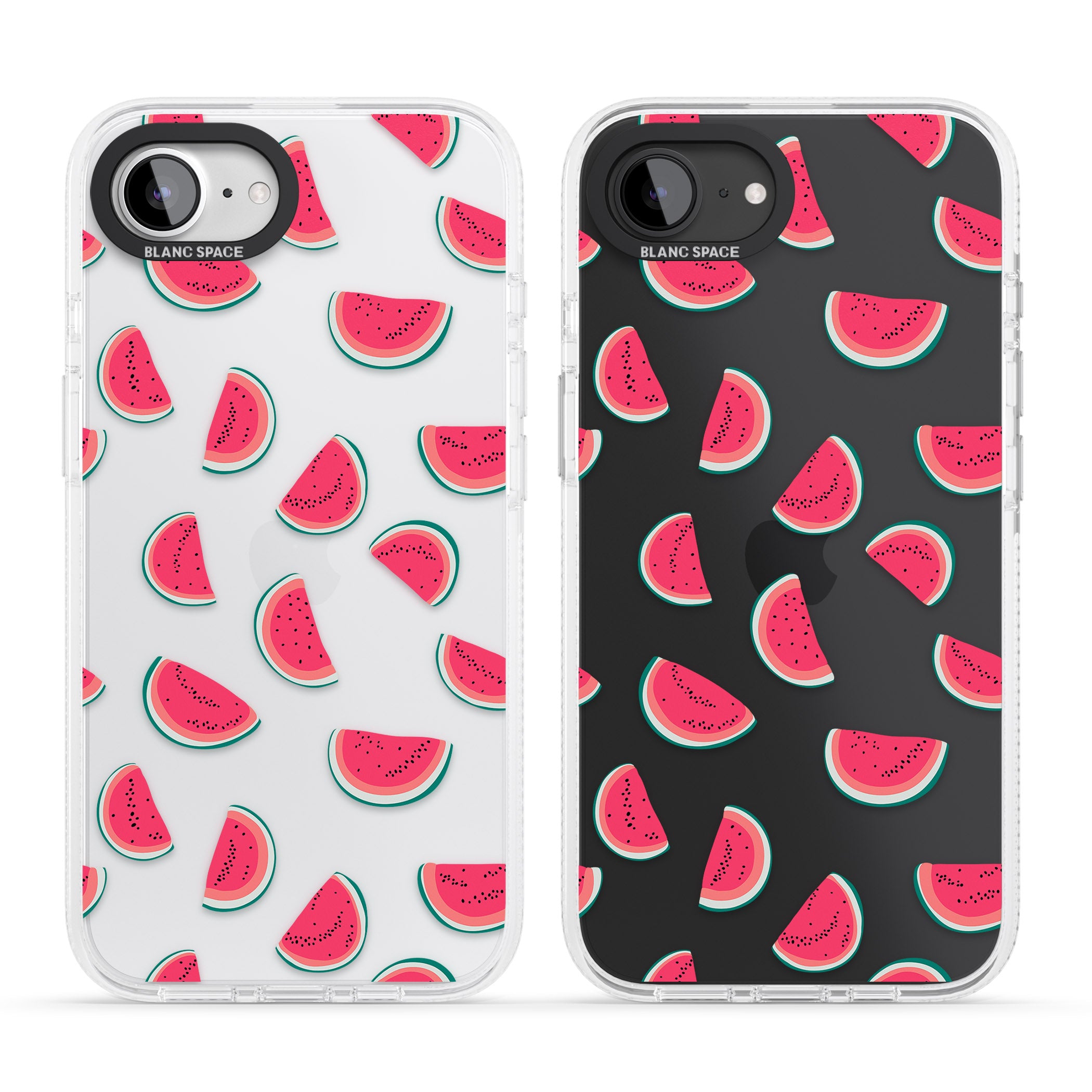Watermelon Slices - Clear iPhone 16e Clear Case Impact Air - Blanc Space