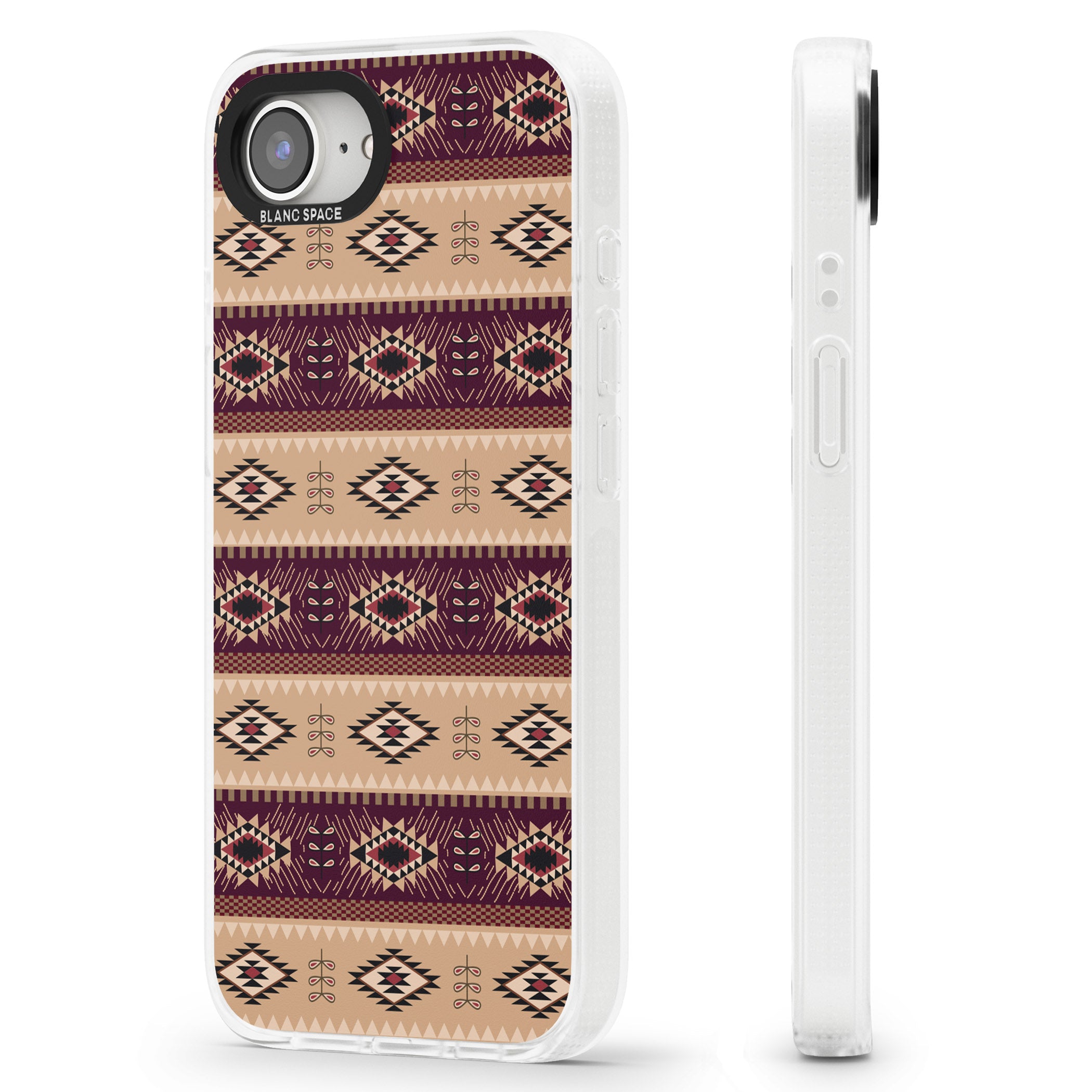 Western Poncho iPhone 16e Clear Case Impact Air - Blanc Space