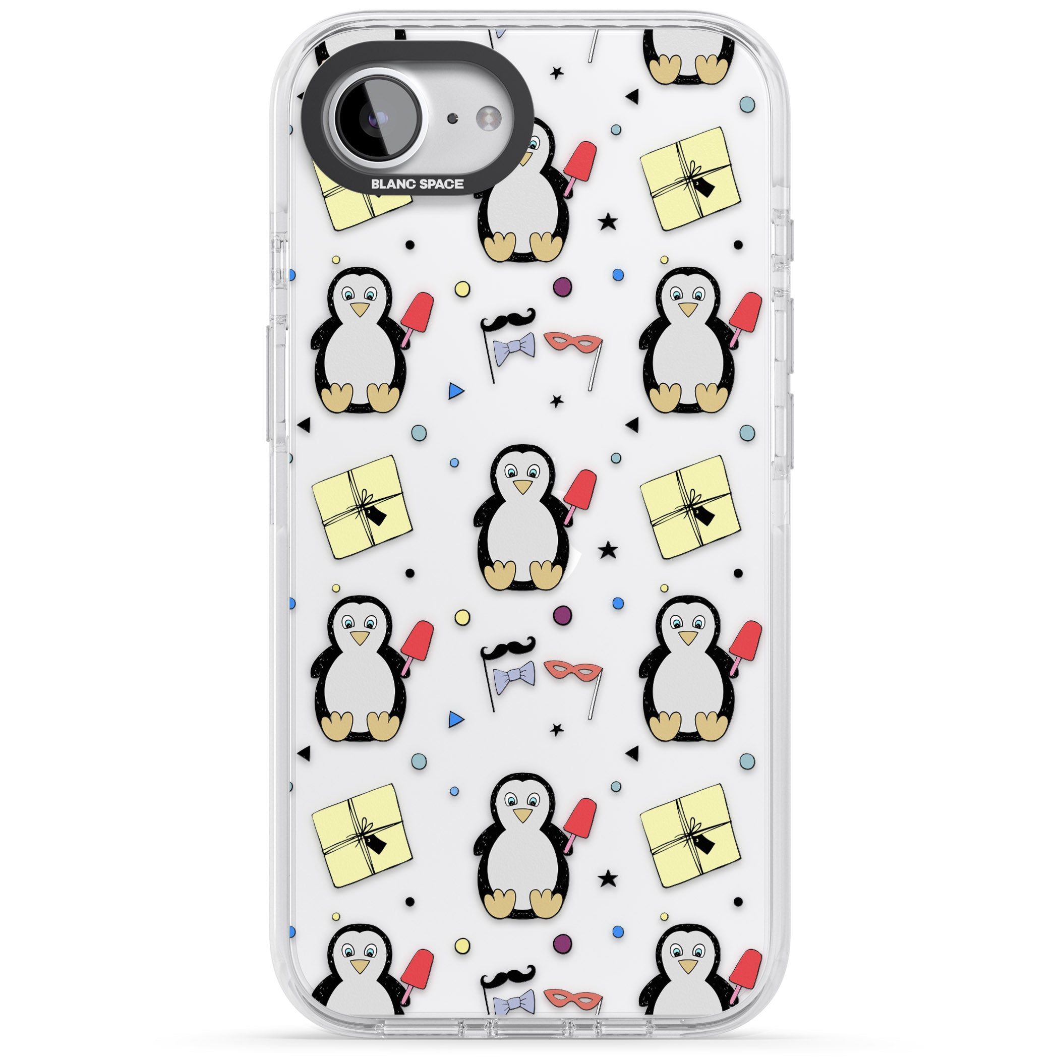 Cute Penguin Pattern Clear
