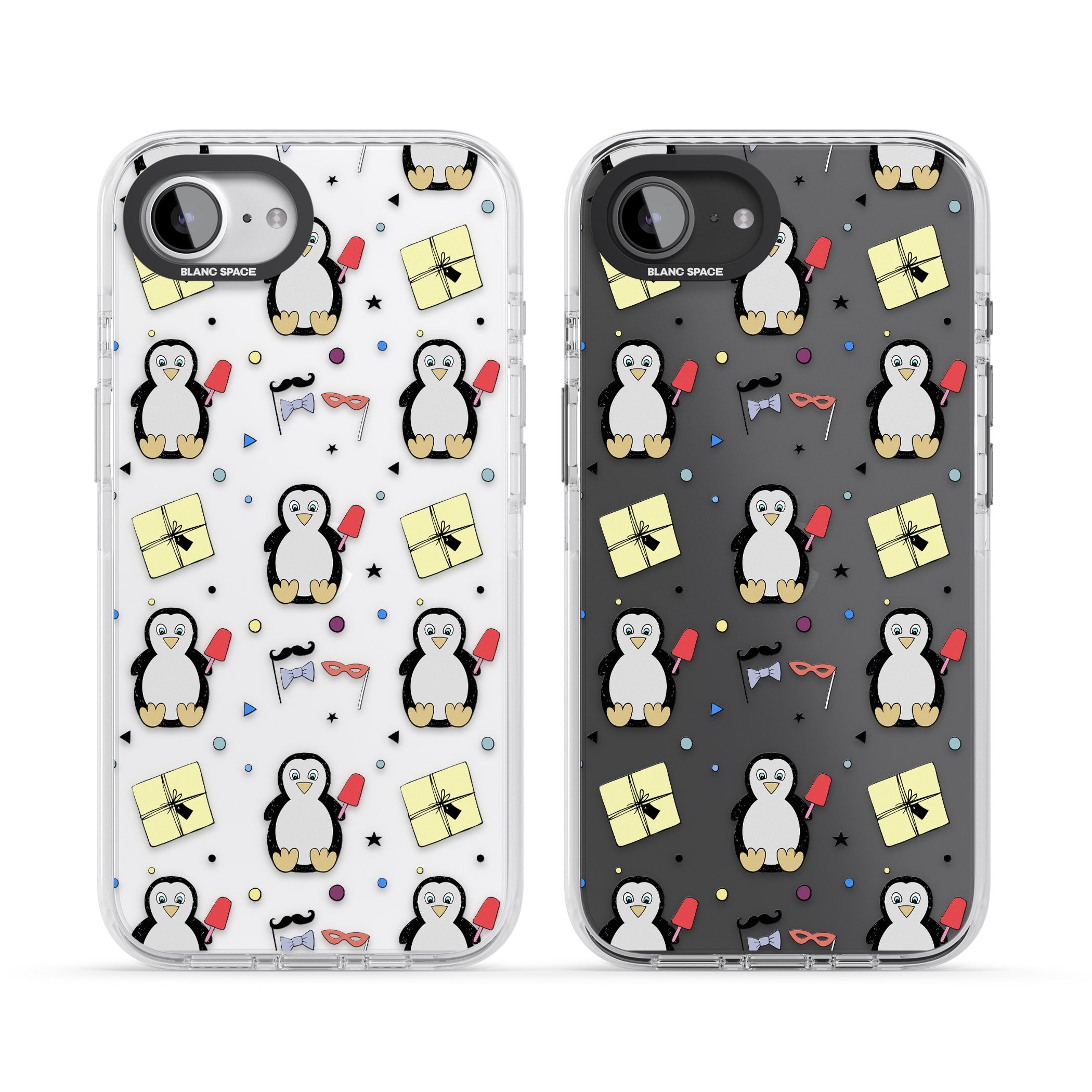 Cute Penguin Pattern Clear