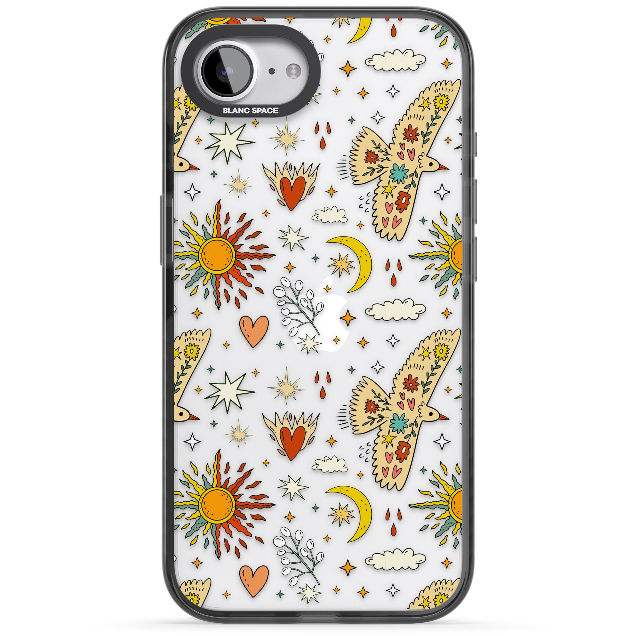 Boho Celestial Floral Bird Sun