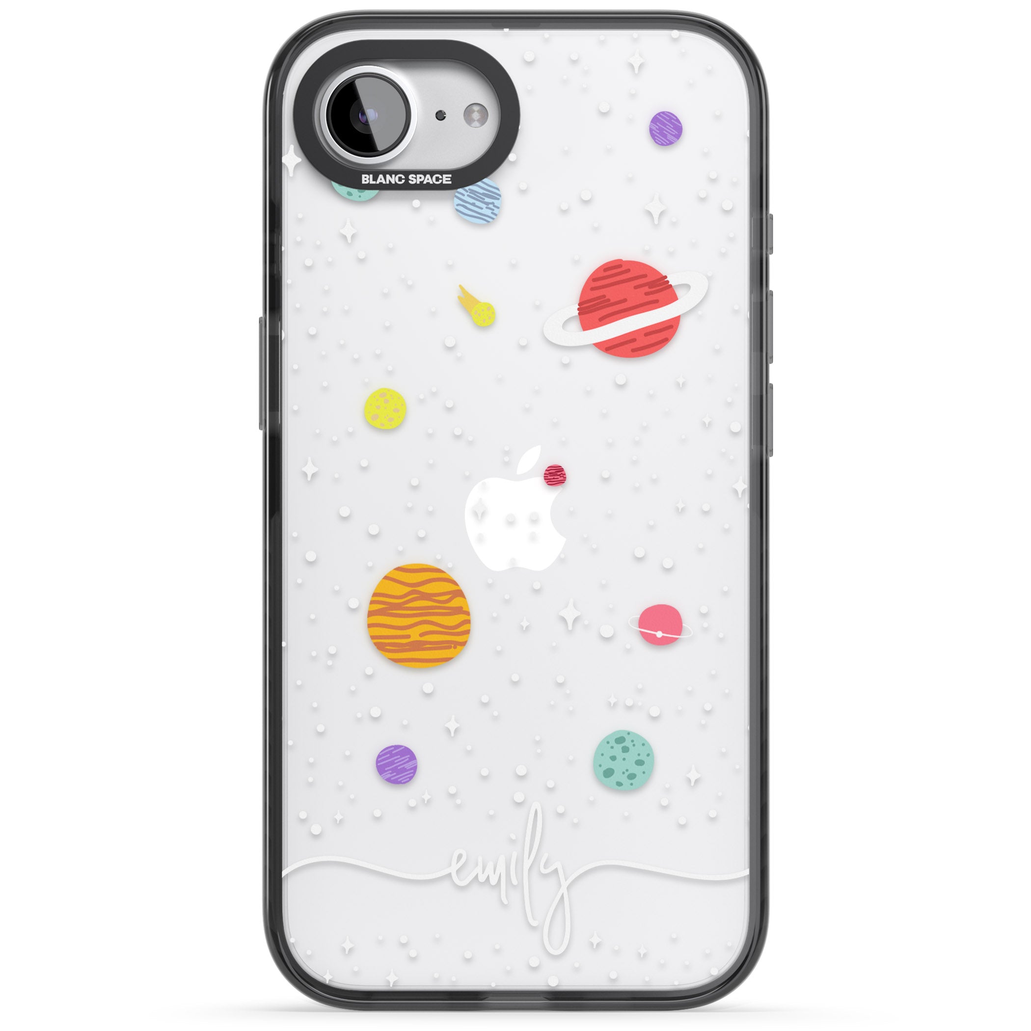 Personalised Cute Cartoon Planet (Clear)