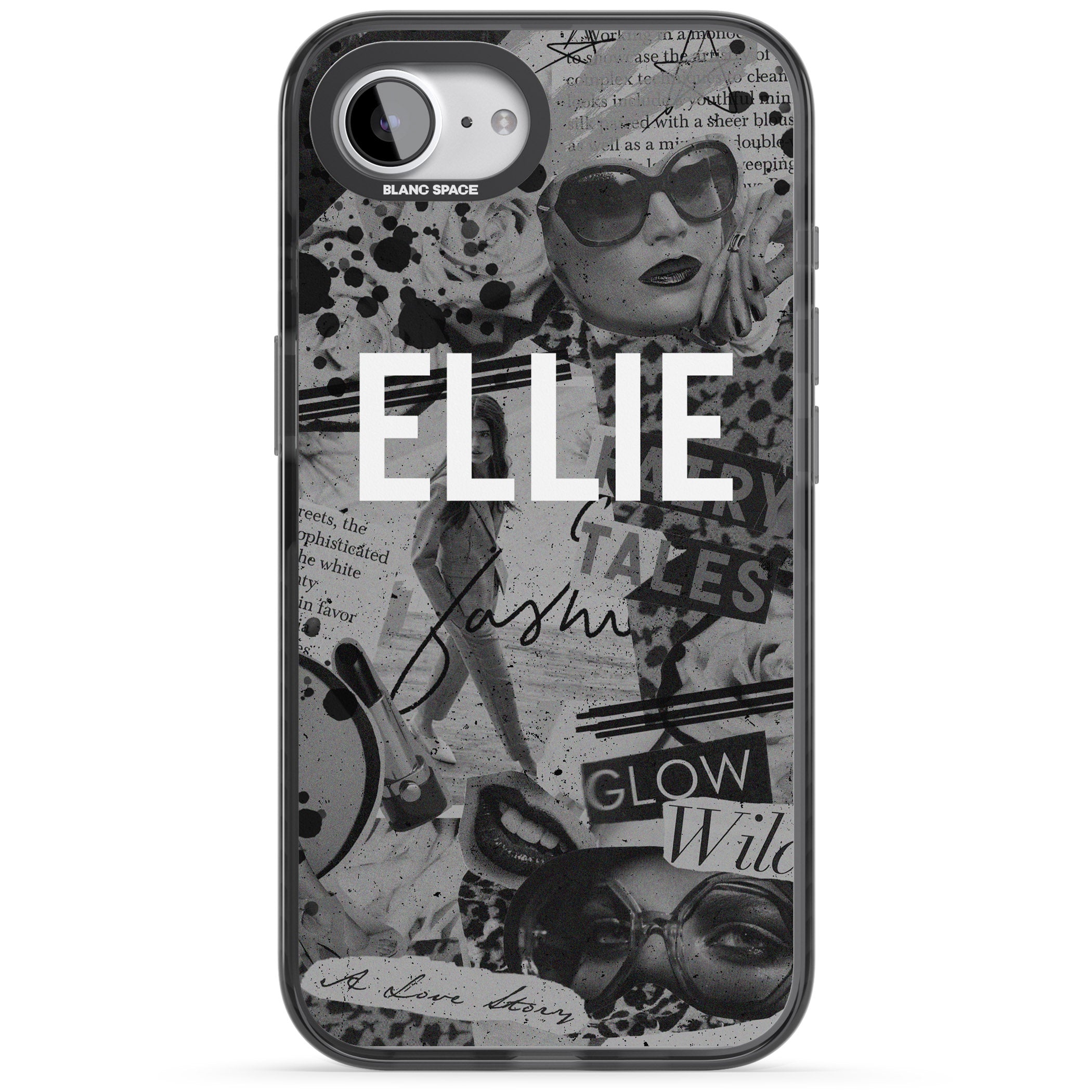 Personalised Grey Scale Vintage Collage