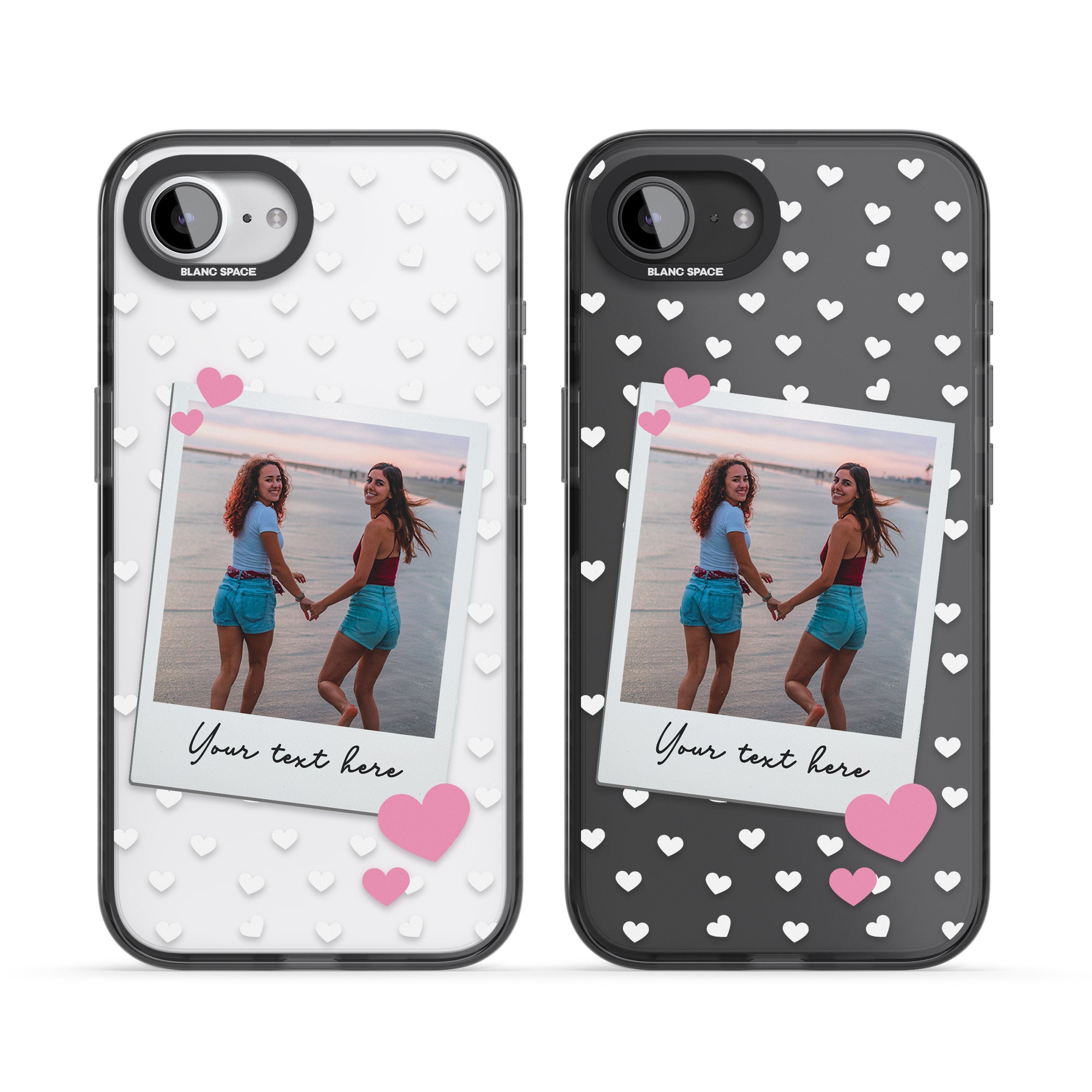 Personalised Hearts Instant Camera Photo