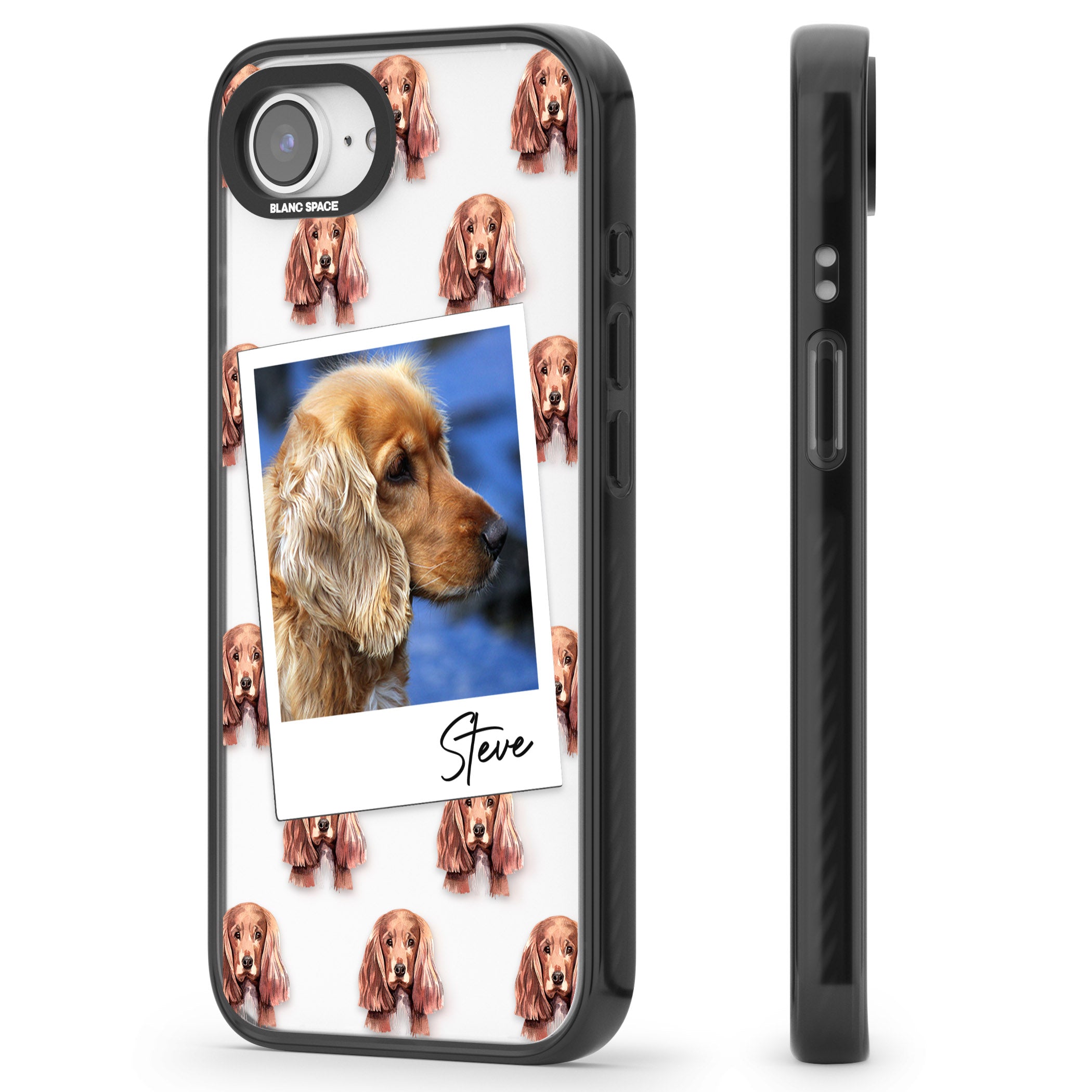 Personalised Cocker Spaniel Instant Camera Photo