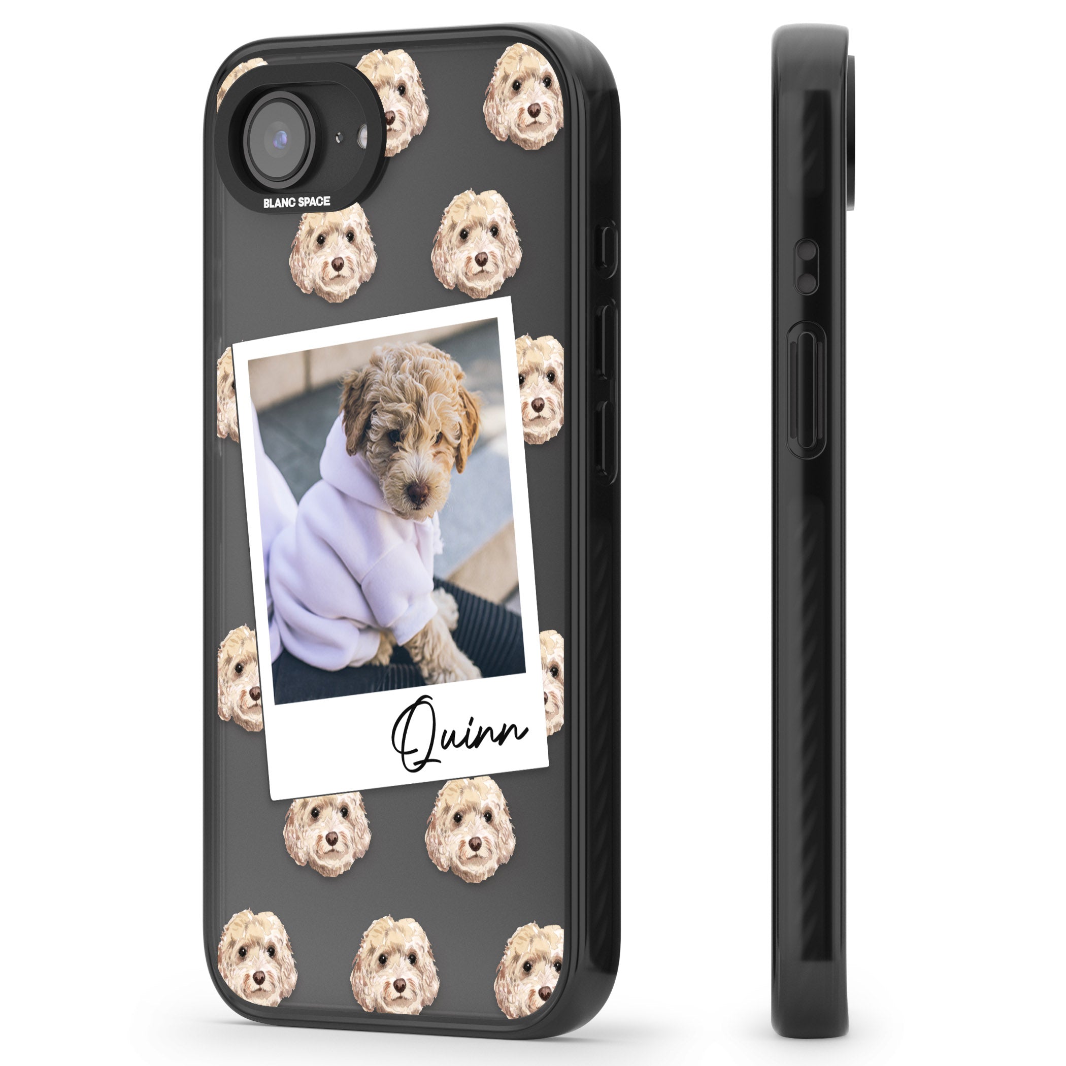 Personalised Cream Cockapoo Instant Camera Photo