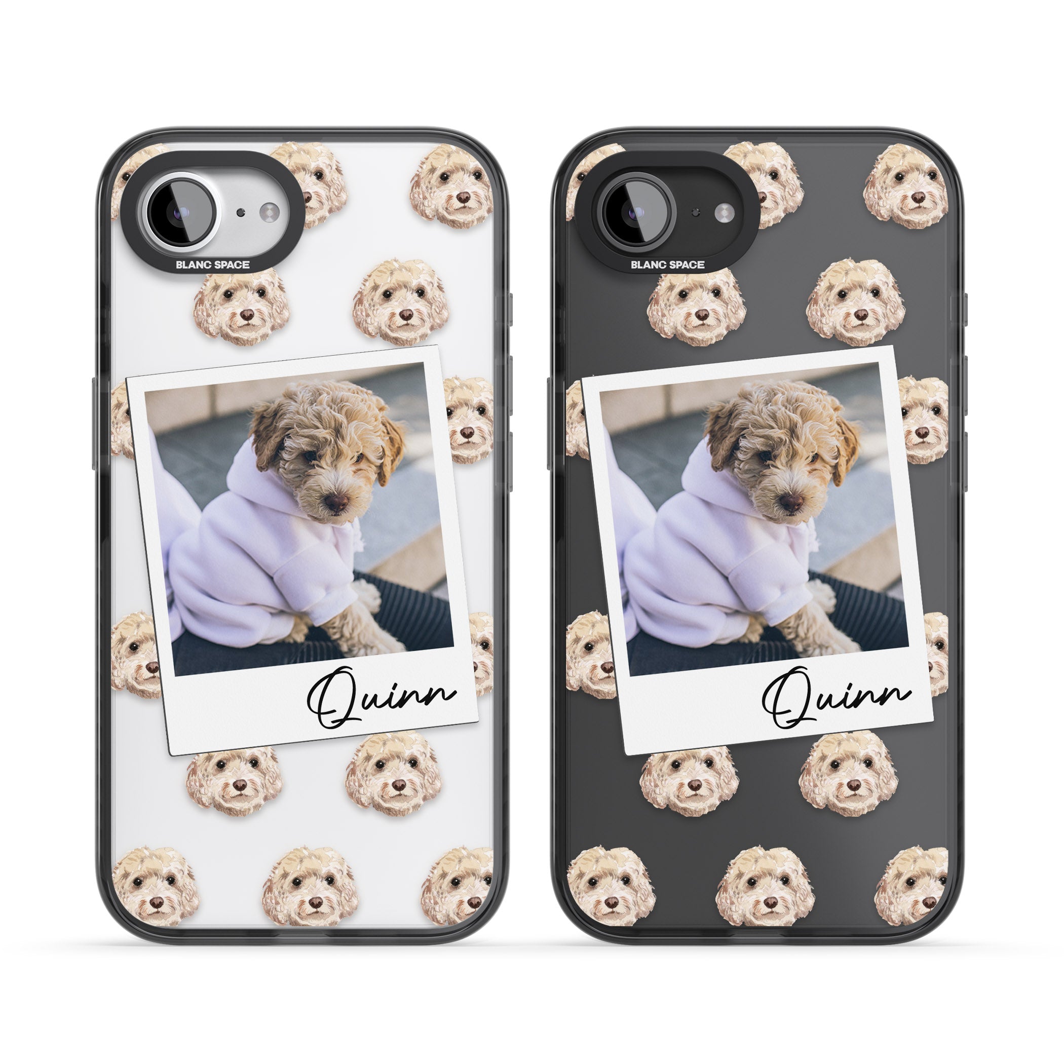 Personalised Cream Cockapoo Instant Camera Photo