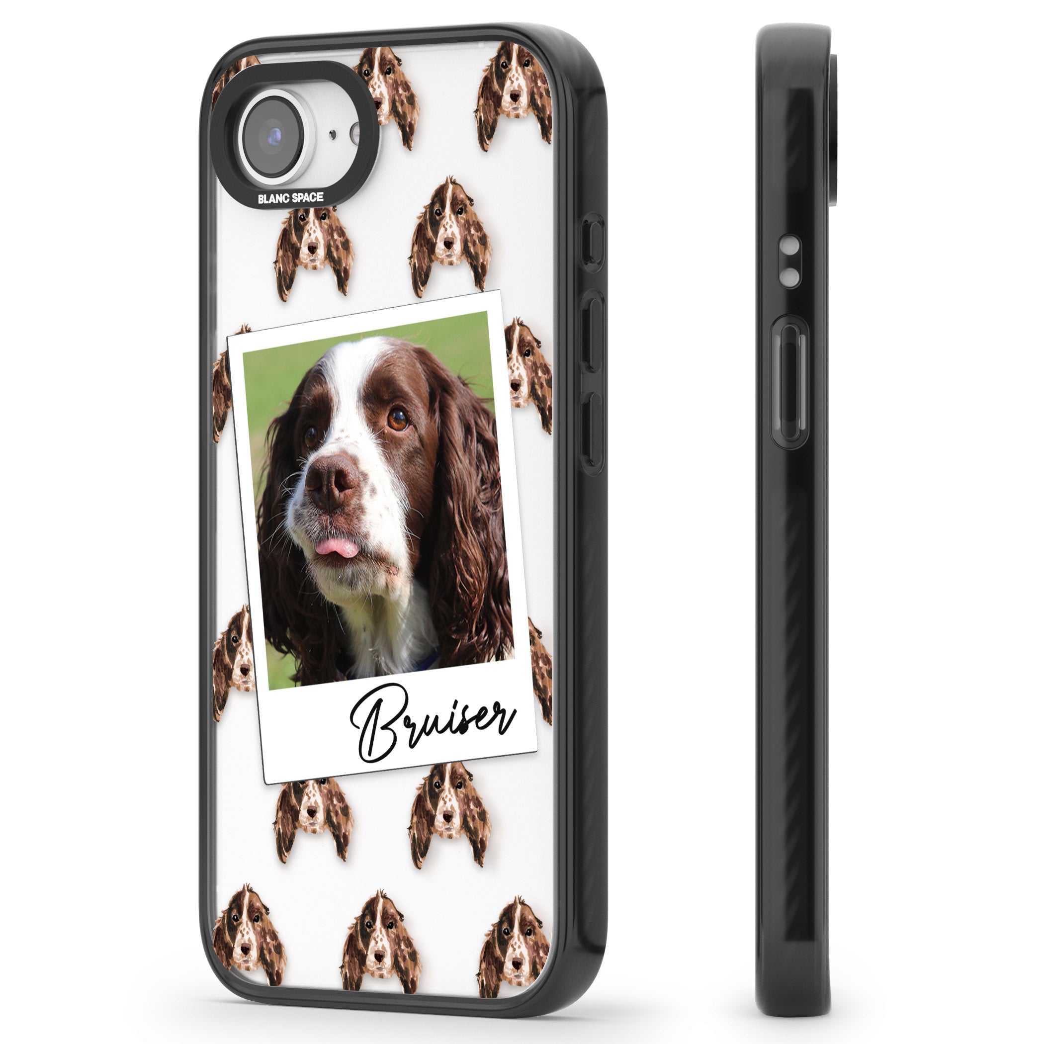Personalised Springer Spaniel Instant Camera Photo