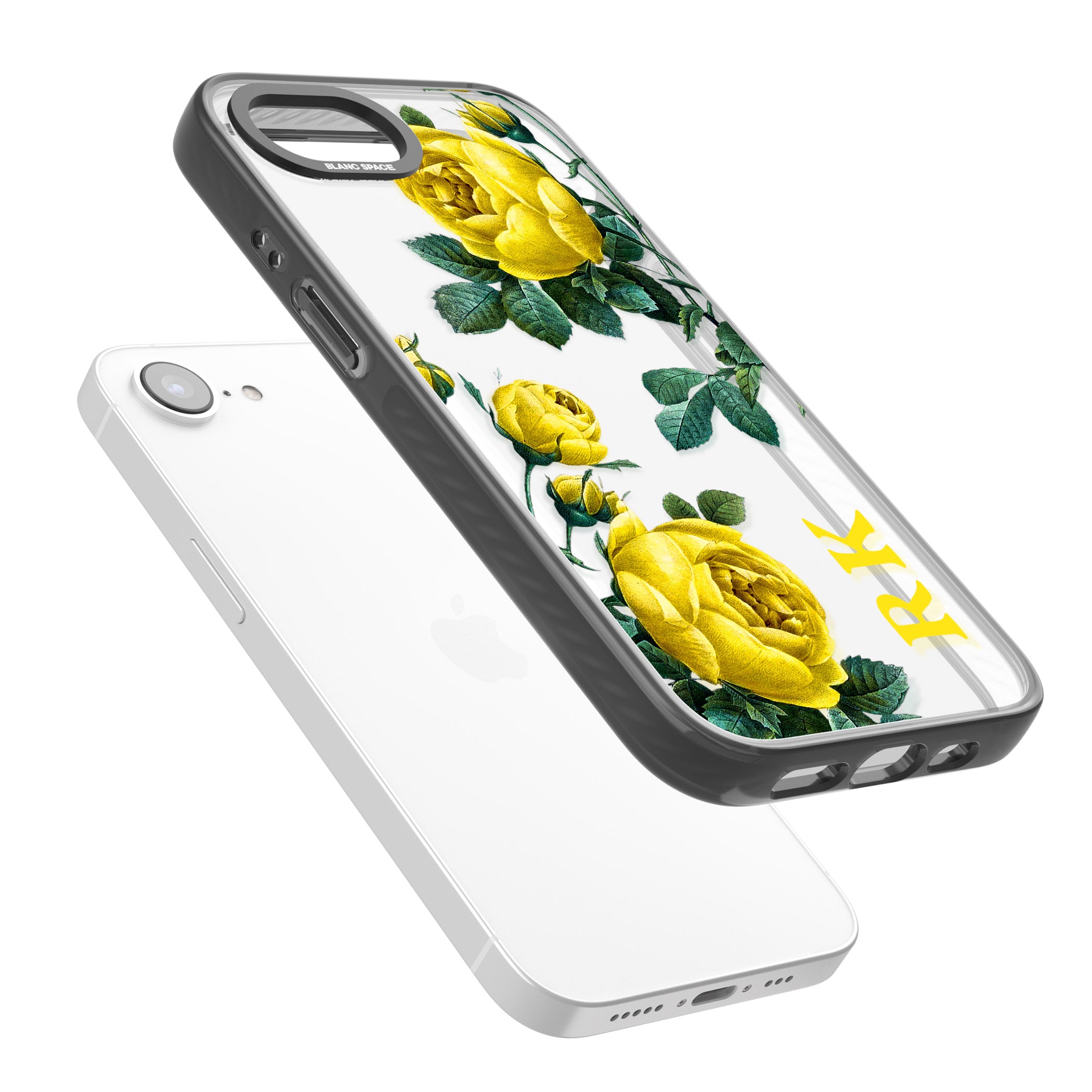 Personalised Vintage Floral Yellow Roses