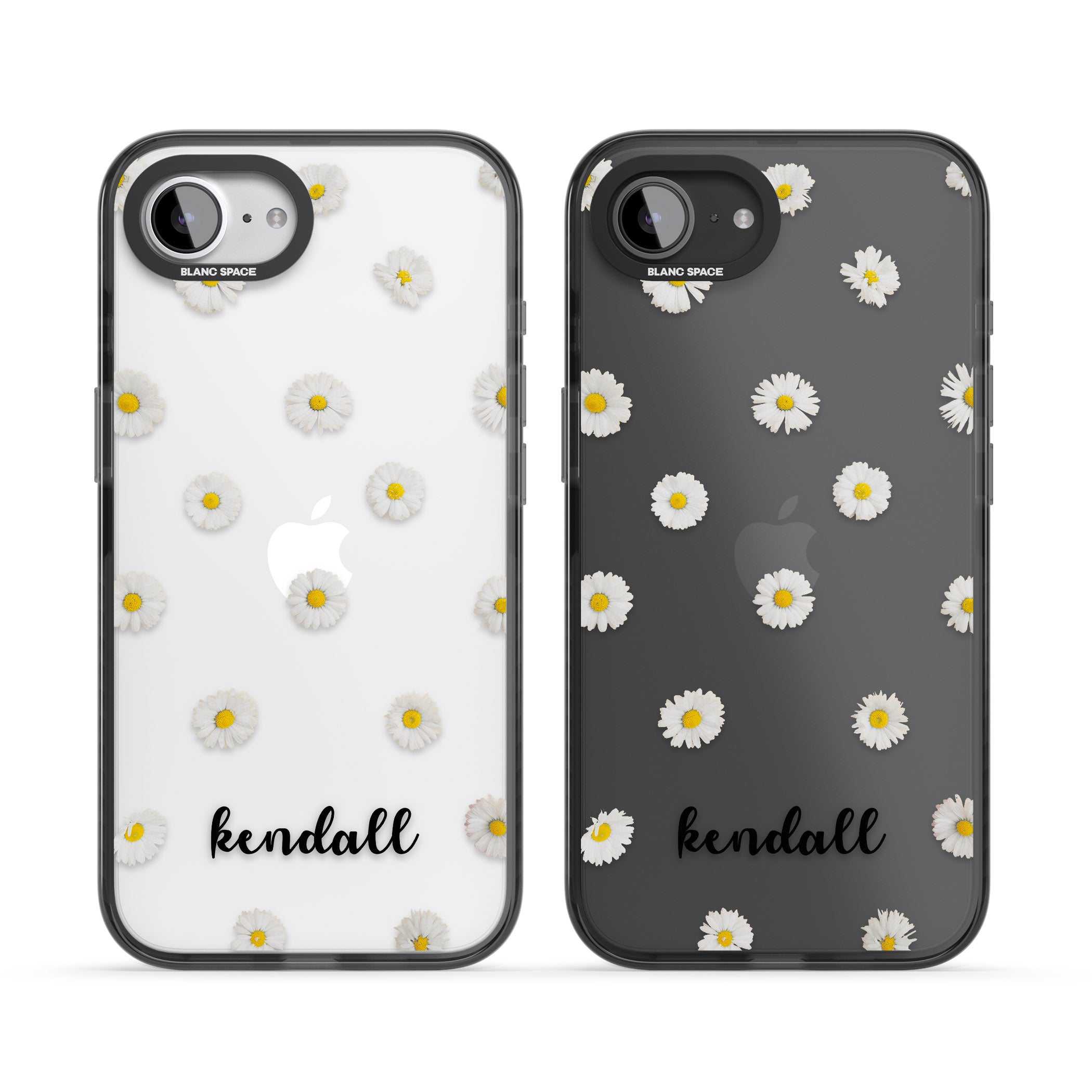 Personalised White Daisies & Cursive