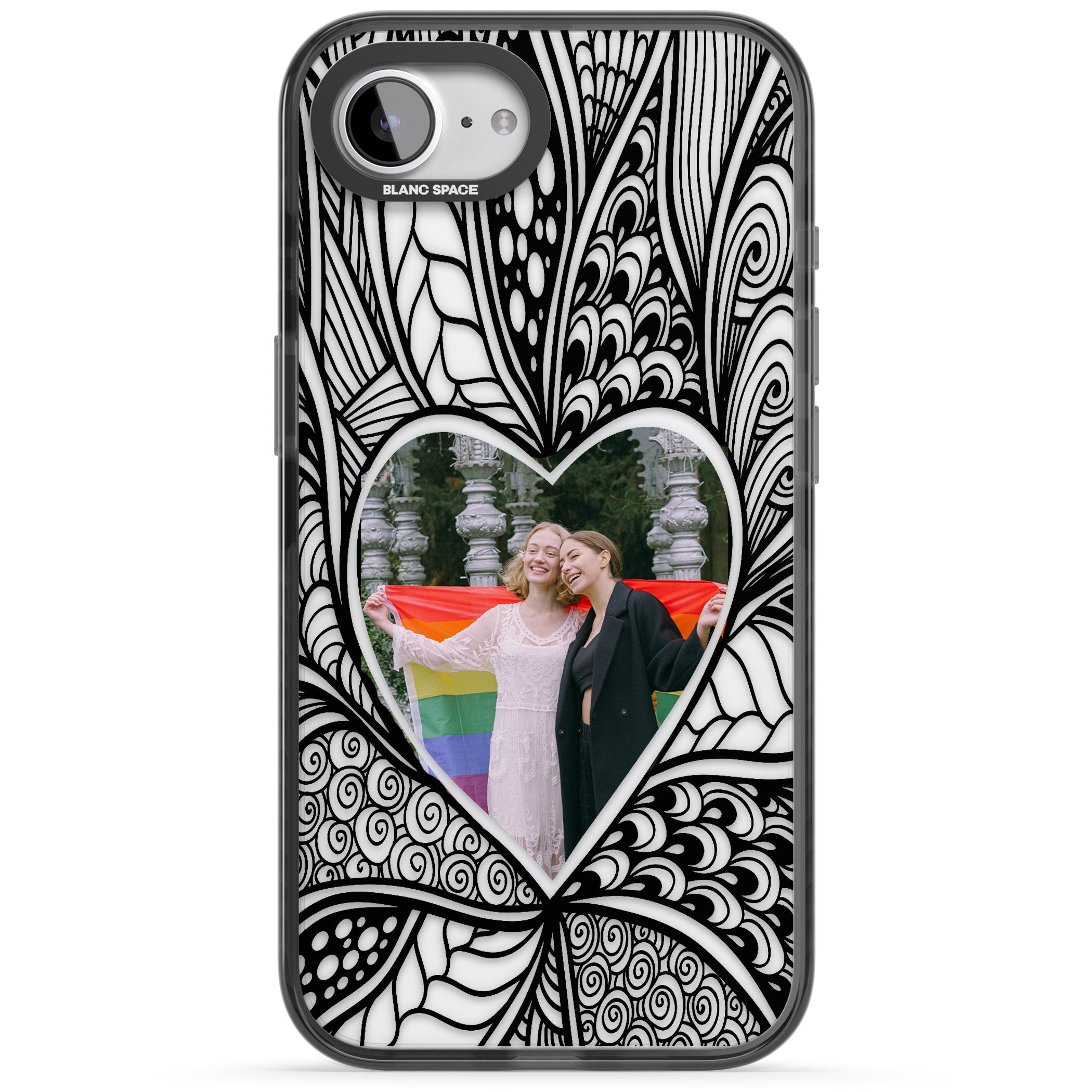Personalised Henna Heart Photo Case