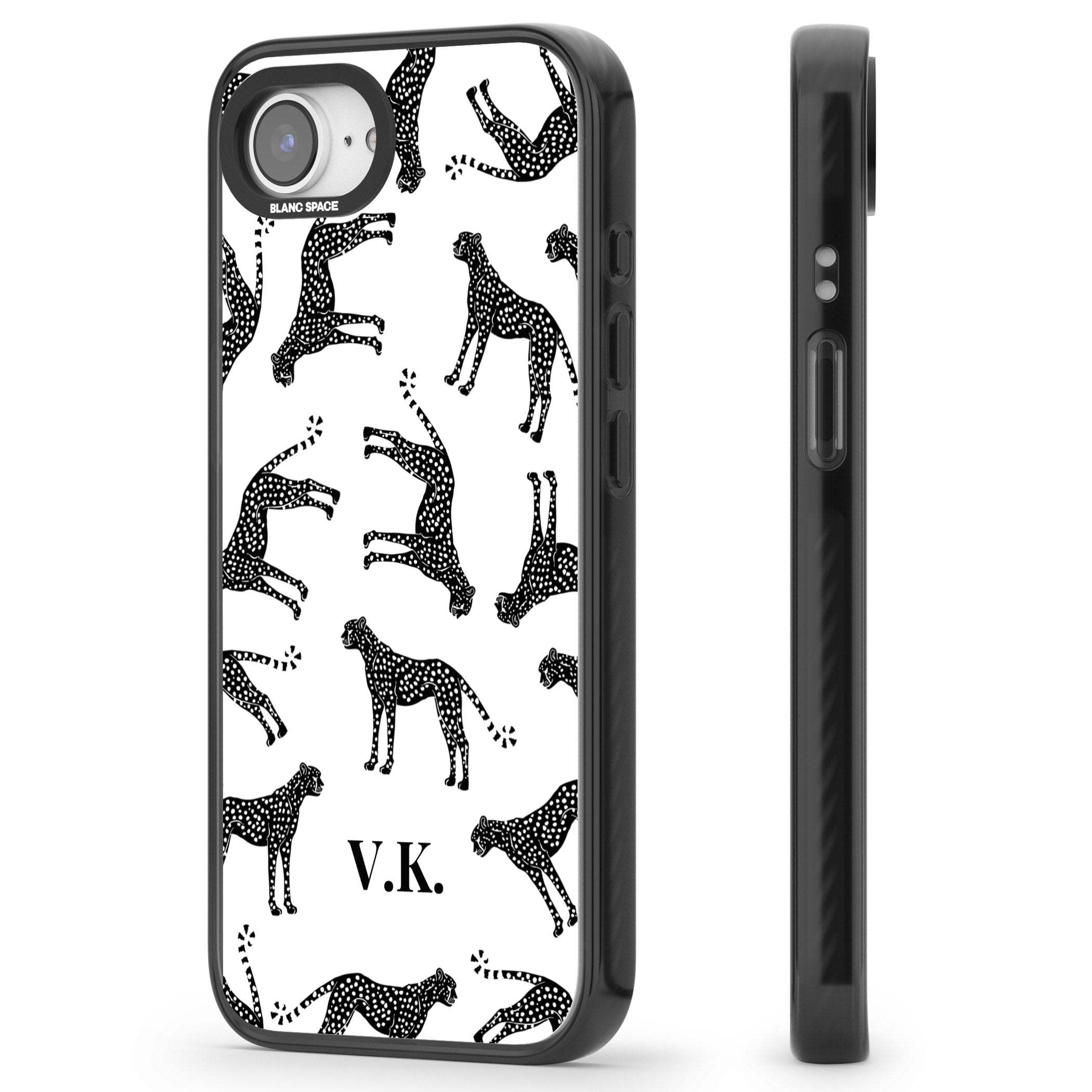 Personalised Black & White Cheetah Pattern