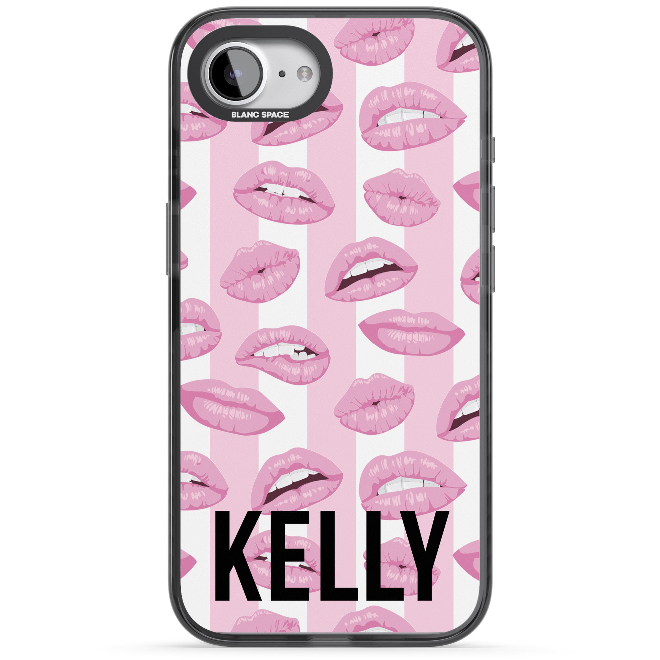 Personalised Pink Stripes & Lips