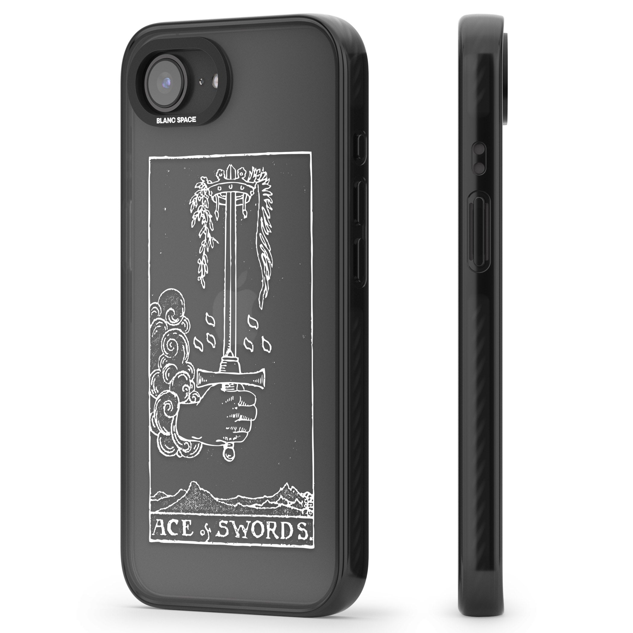 Personalised Ace Of Swords Tarot Card (White)